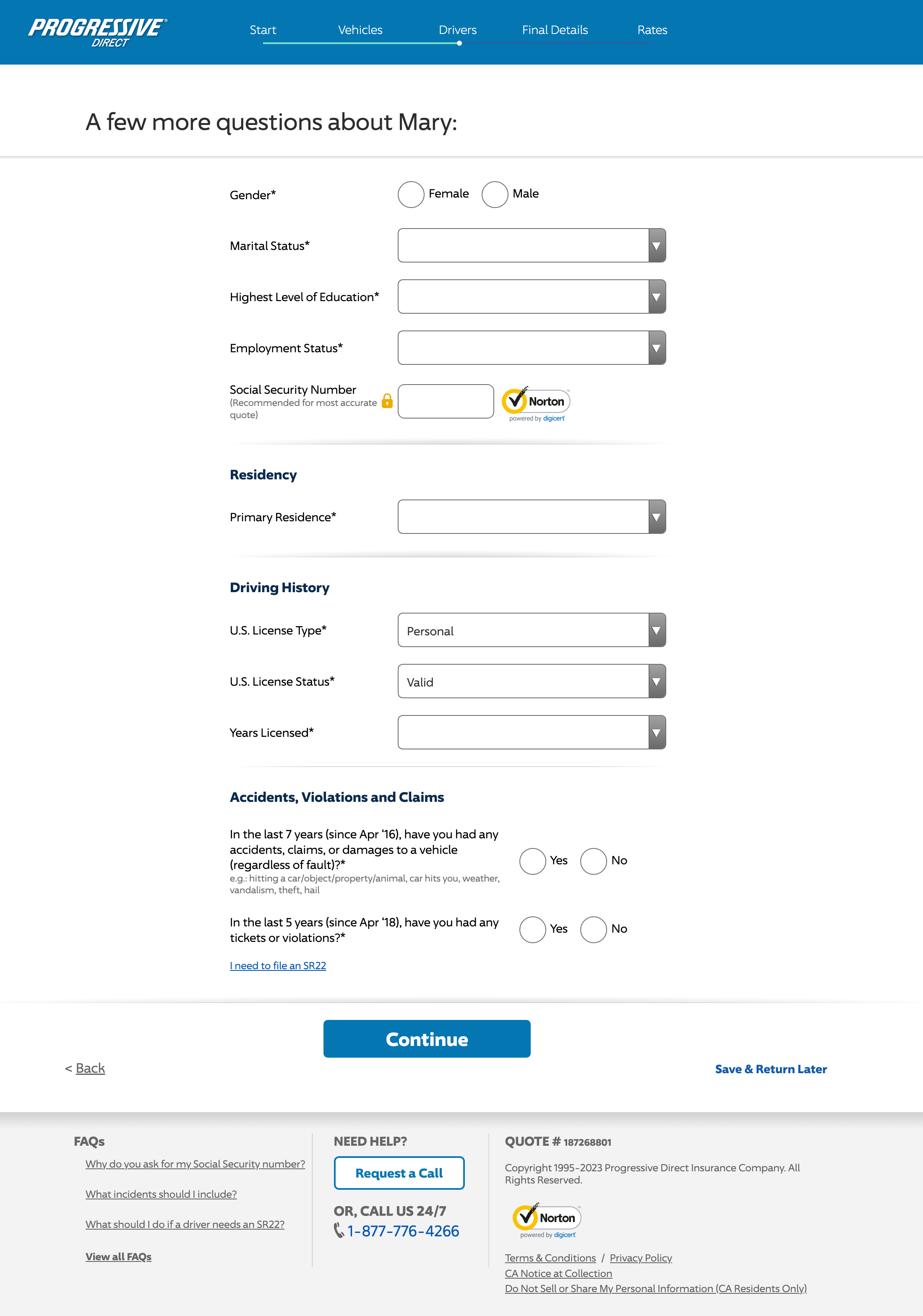 Desktop screenshot of Progressive