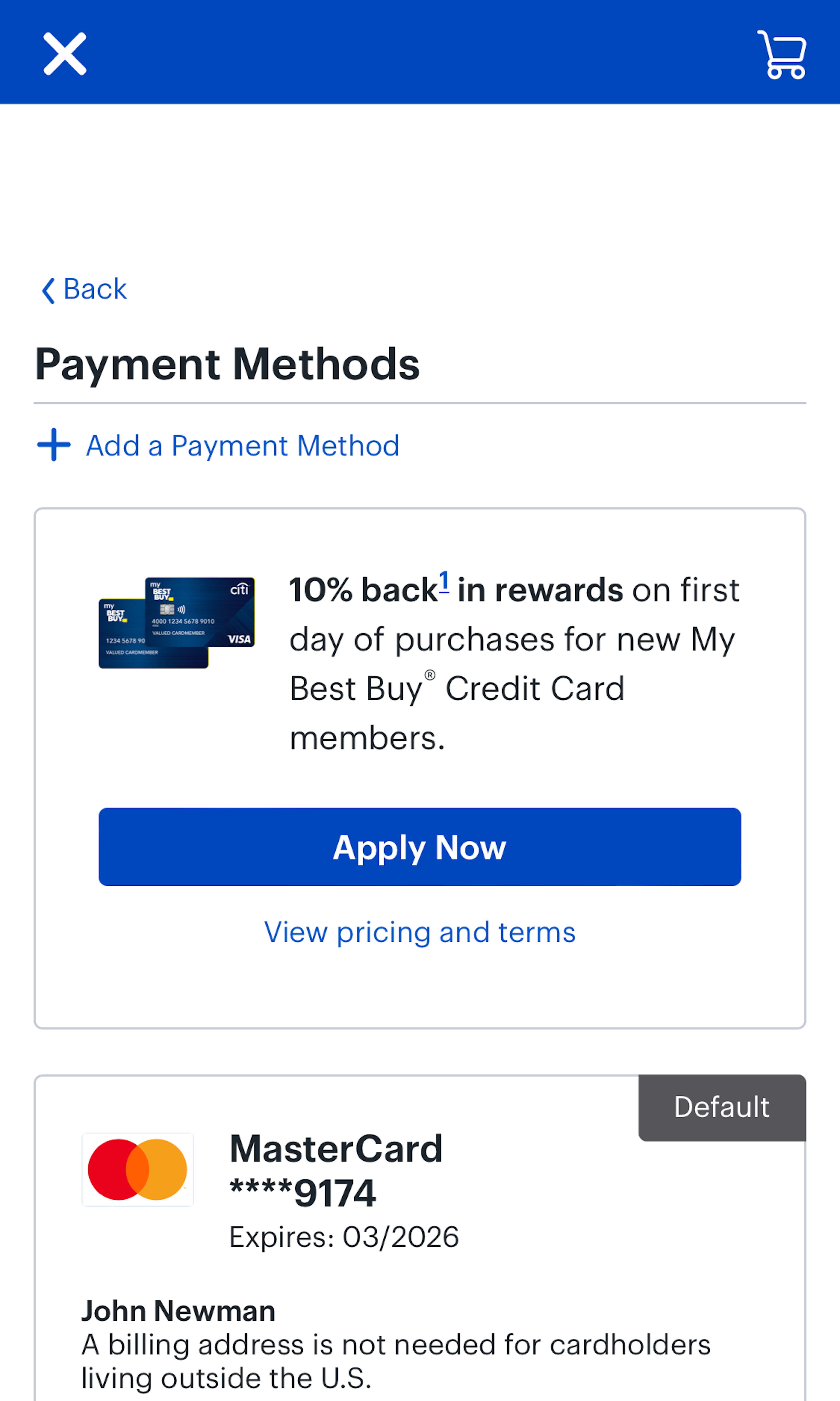 Mobile screenshot of Best Buy