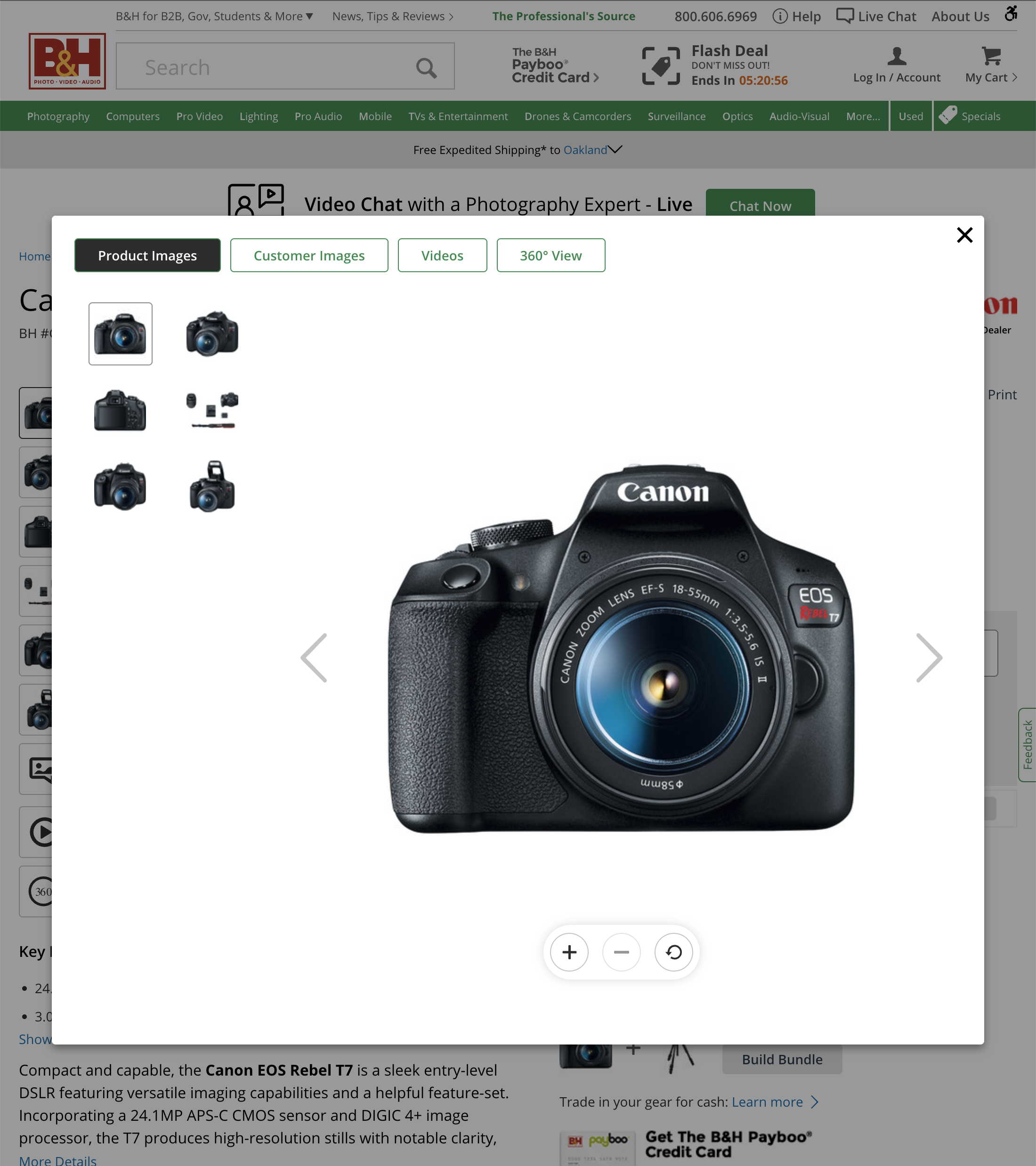 Desktop screenshot of B&H Photo