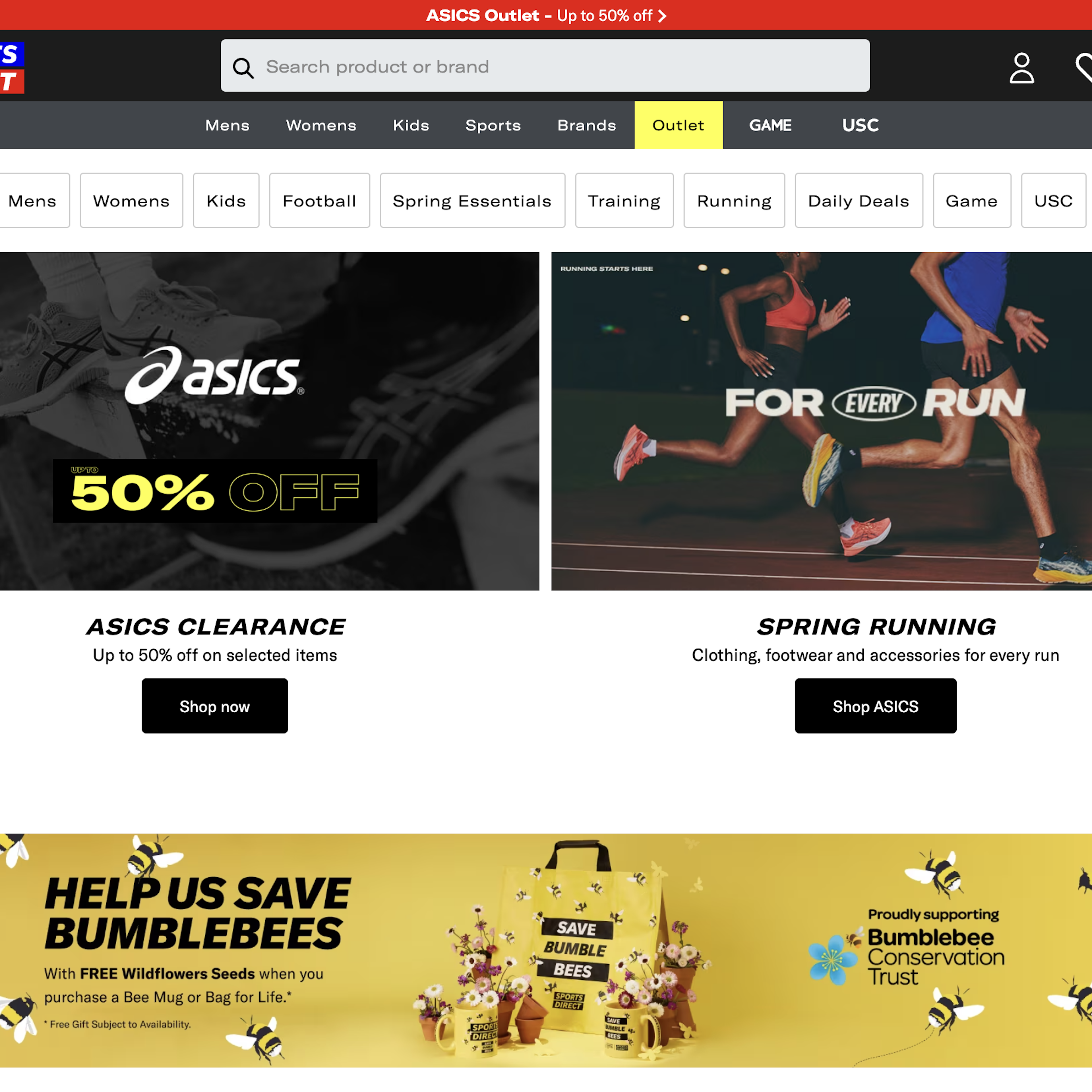 Desktop screenshot of Sports Direct