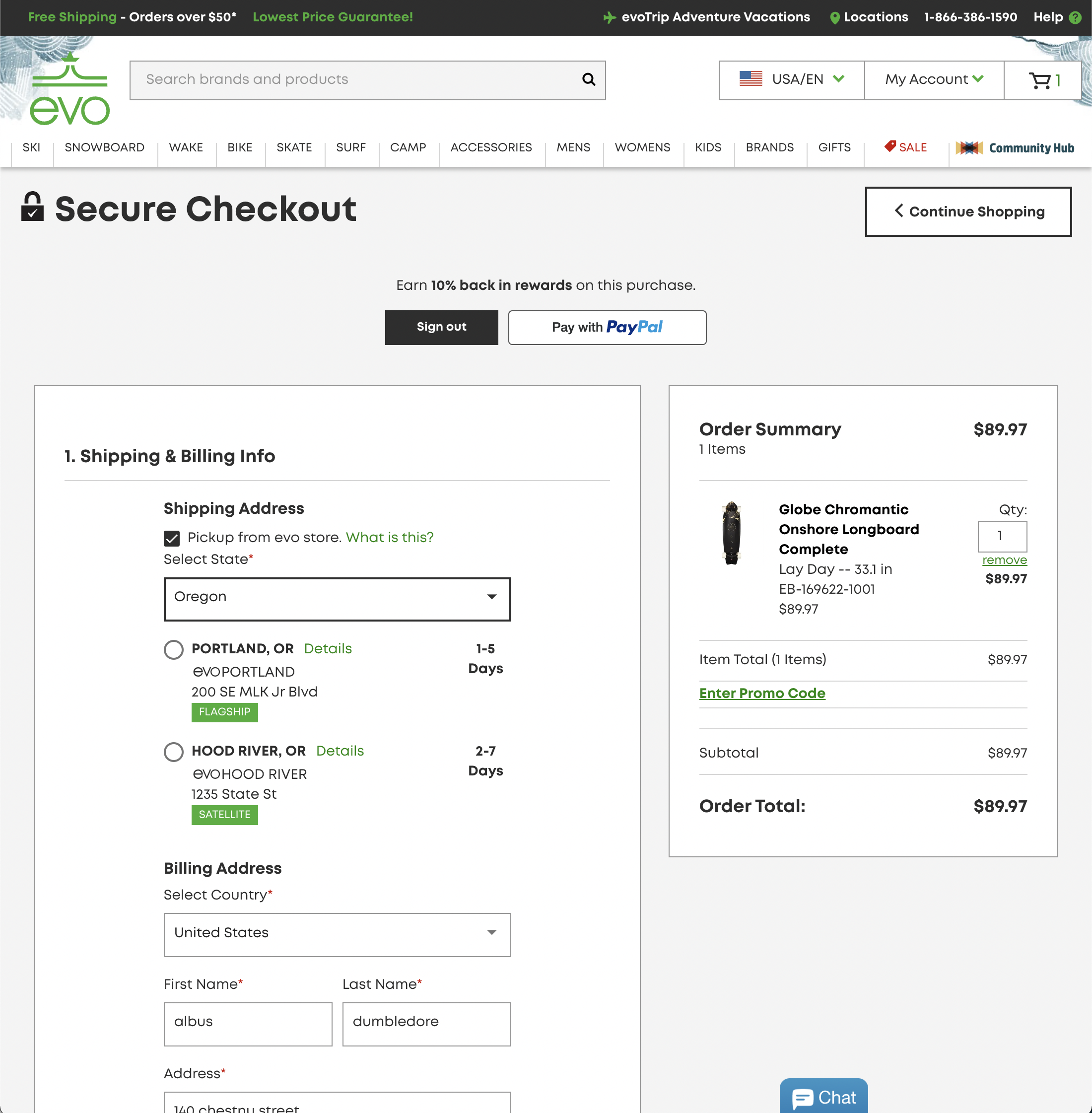 Desktop screenshot of Evo