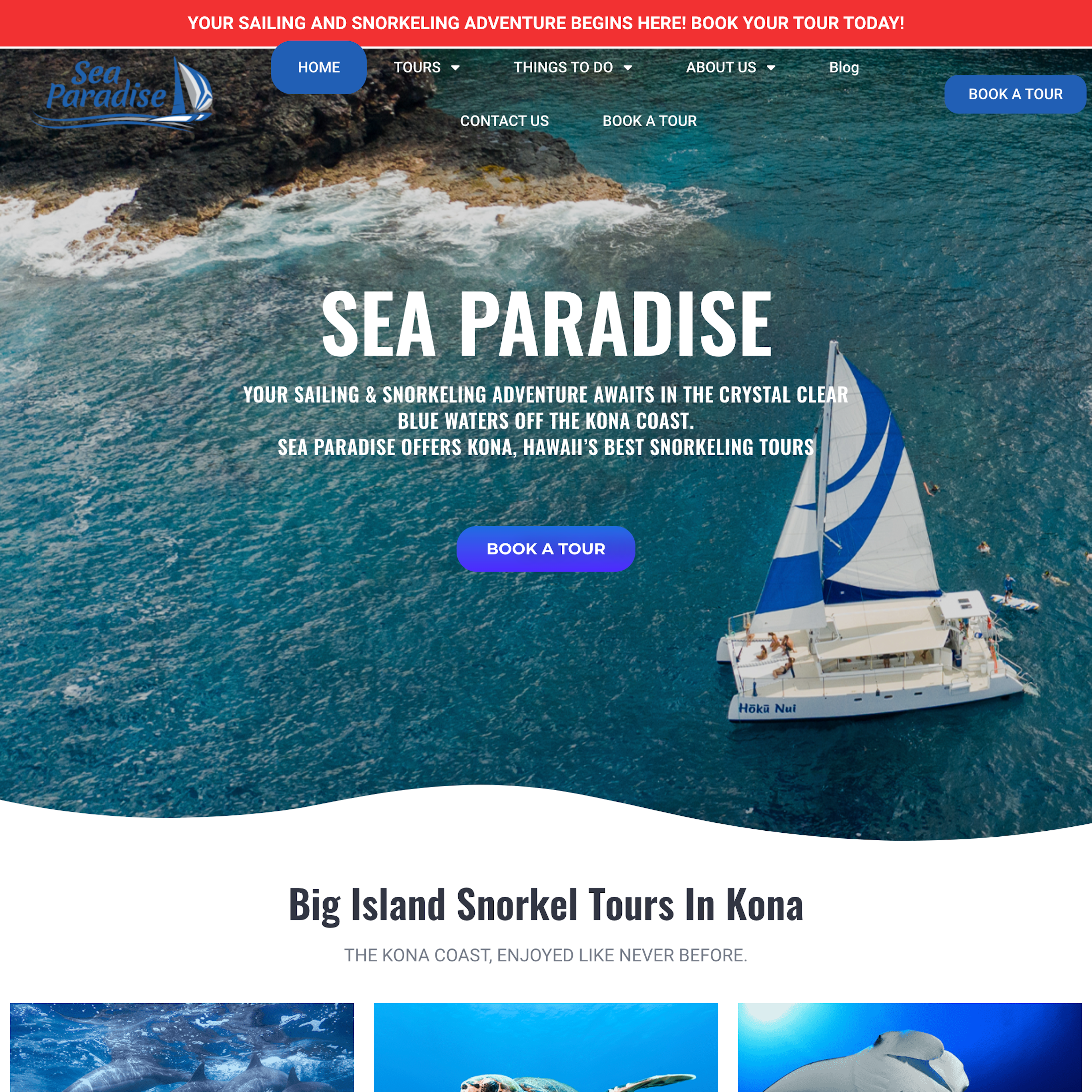 Desktop screenshot of Sea Paradise