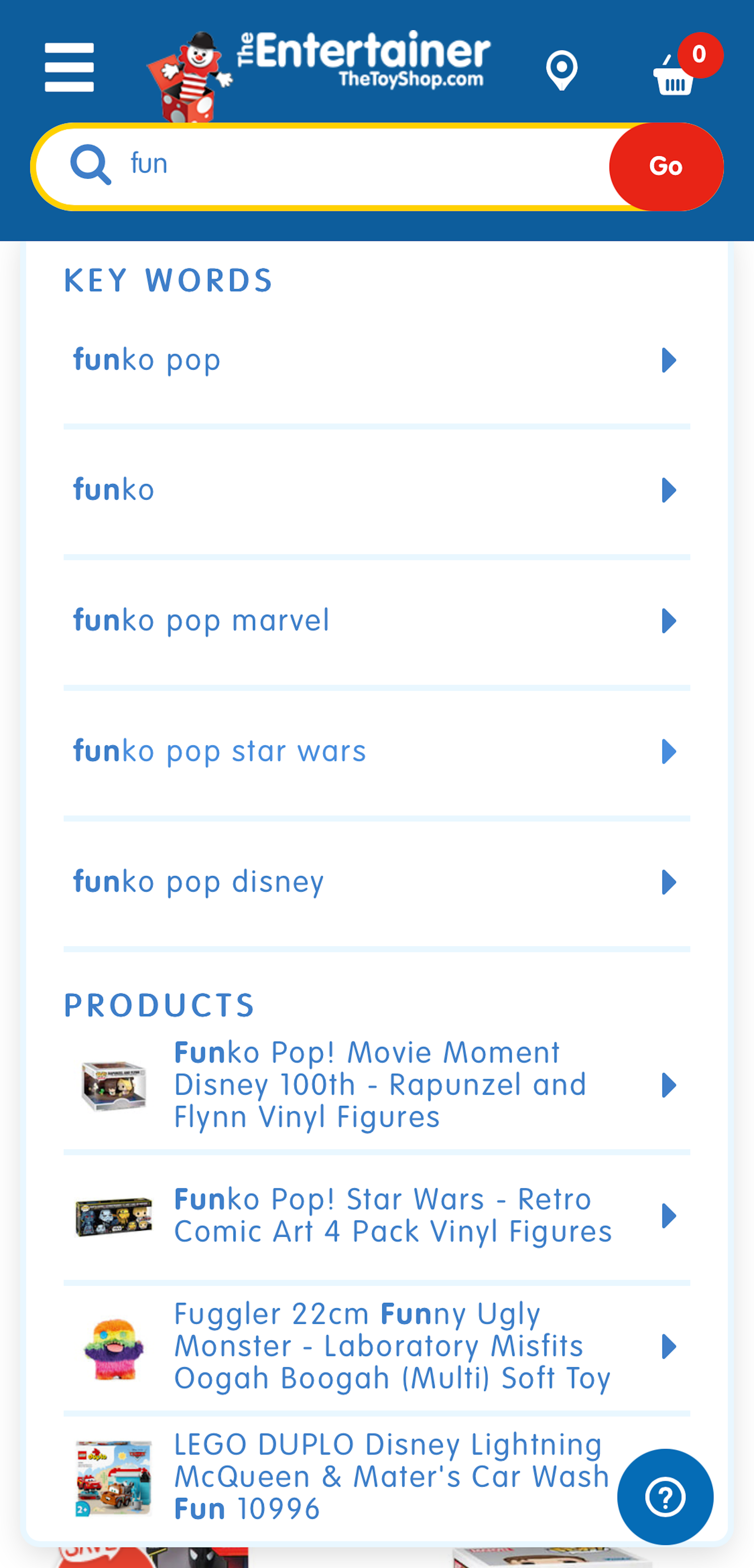 Mobile screenshot of The Entertainer (TheToyShop.com)