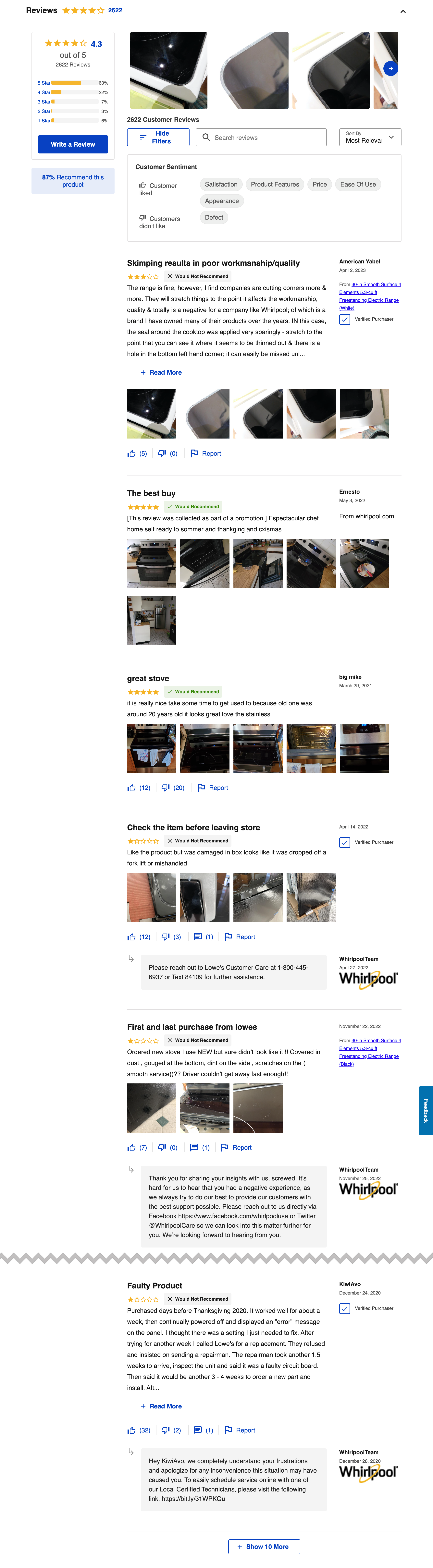 Desktop screenshot of Lowe’s