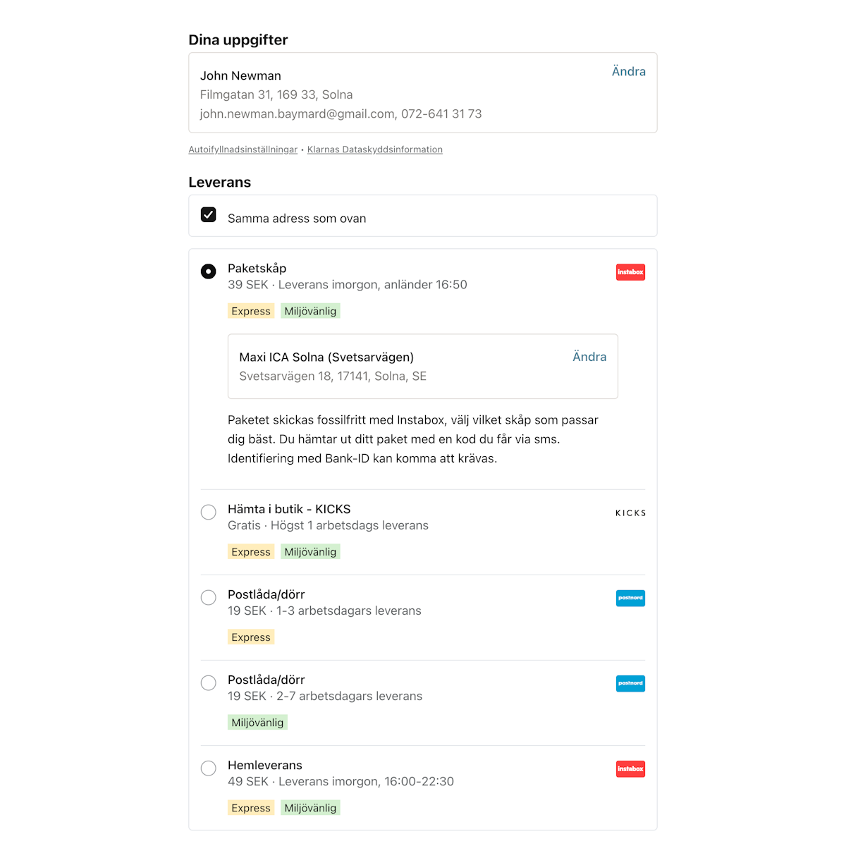 656 ‘Delivery & Shipping Methods’ Design Examples – Baymard Institute