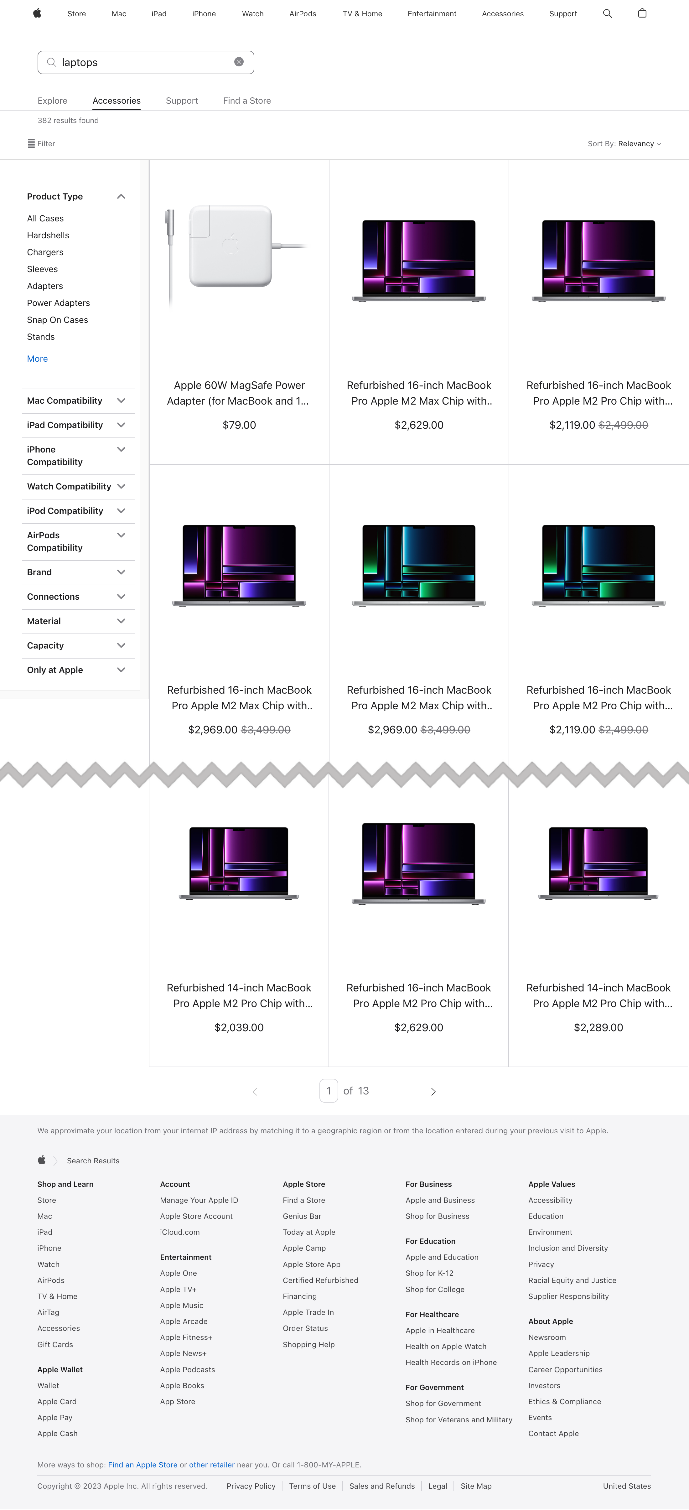 Desktop screenshot of Apple