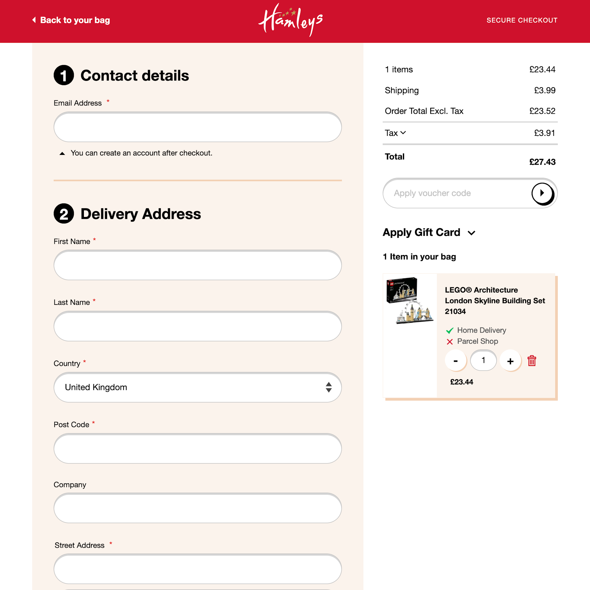 776 ‘Customer Info & Address’ Design Examples – Baymard Institute