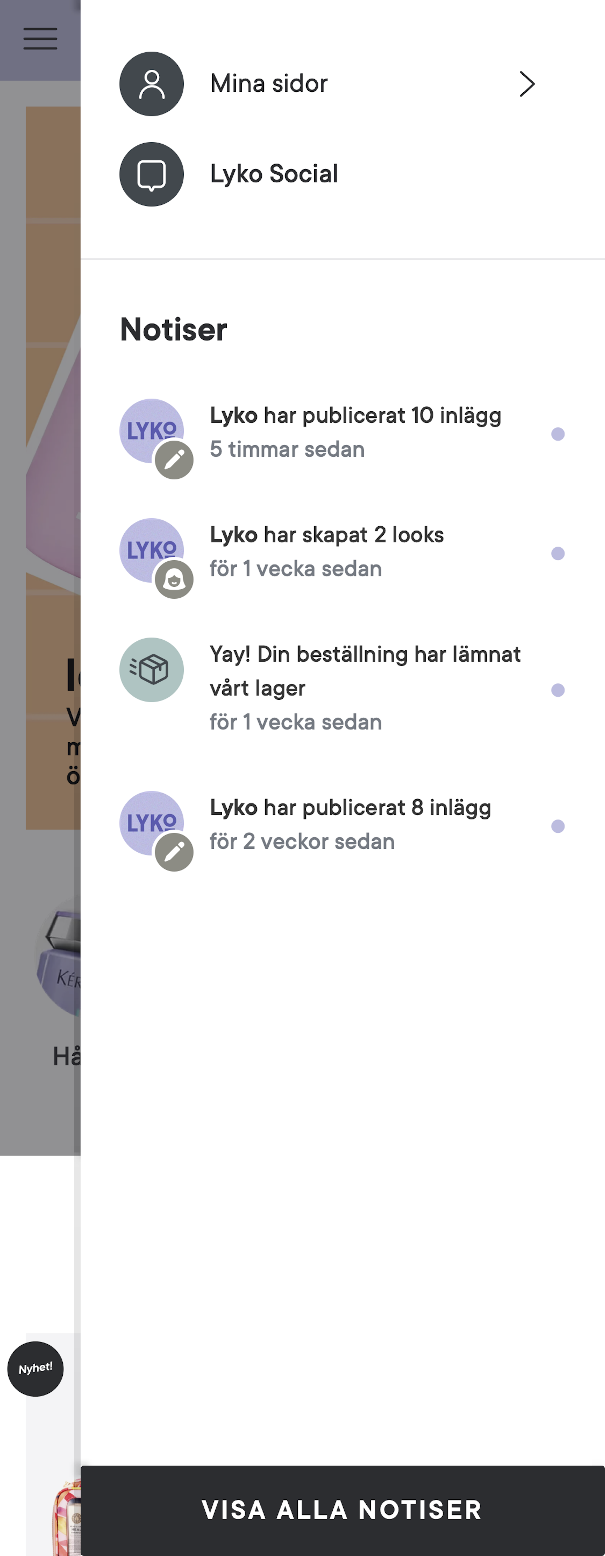 Mobile screenshot of Lyko