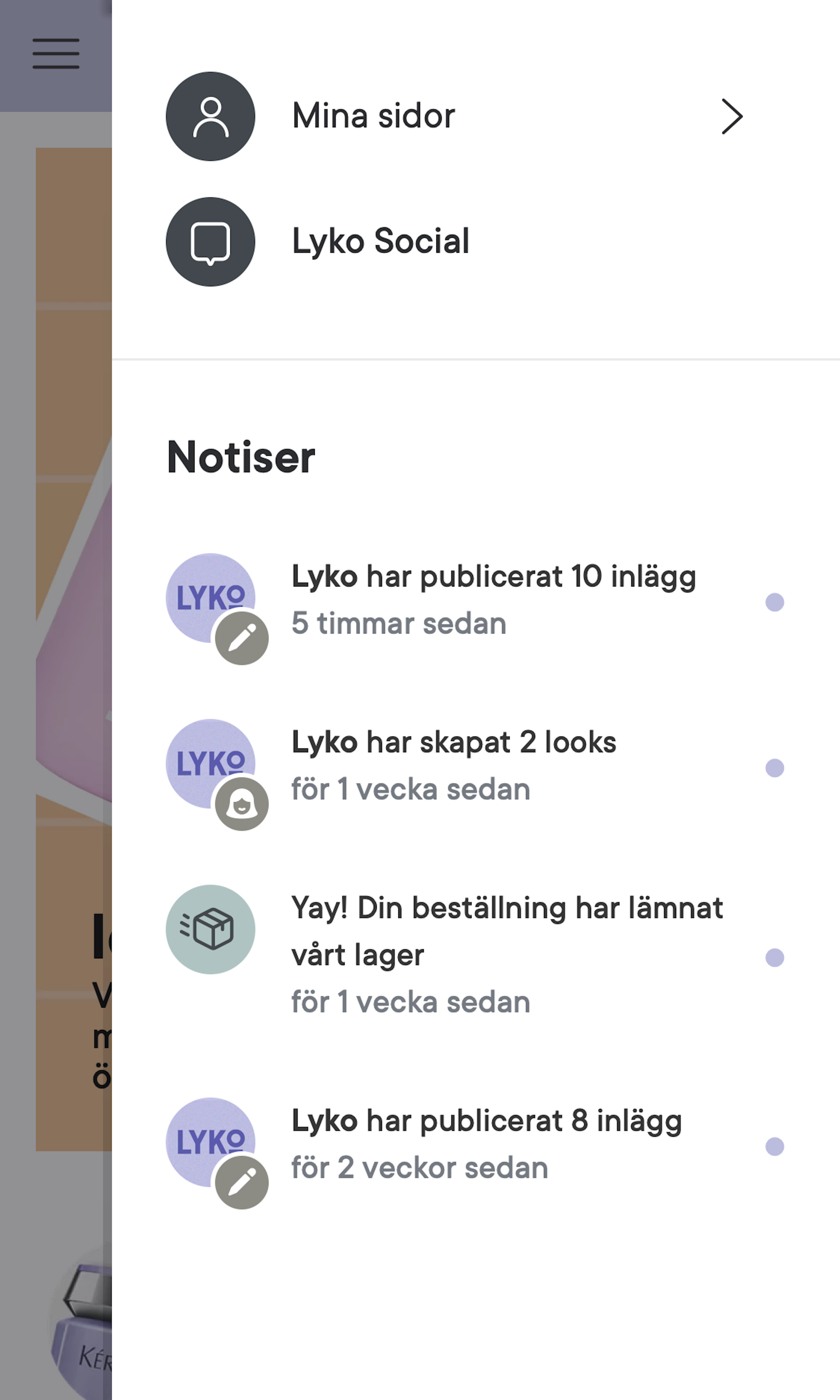 Mobile screenshot of Lyko
