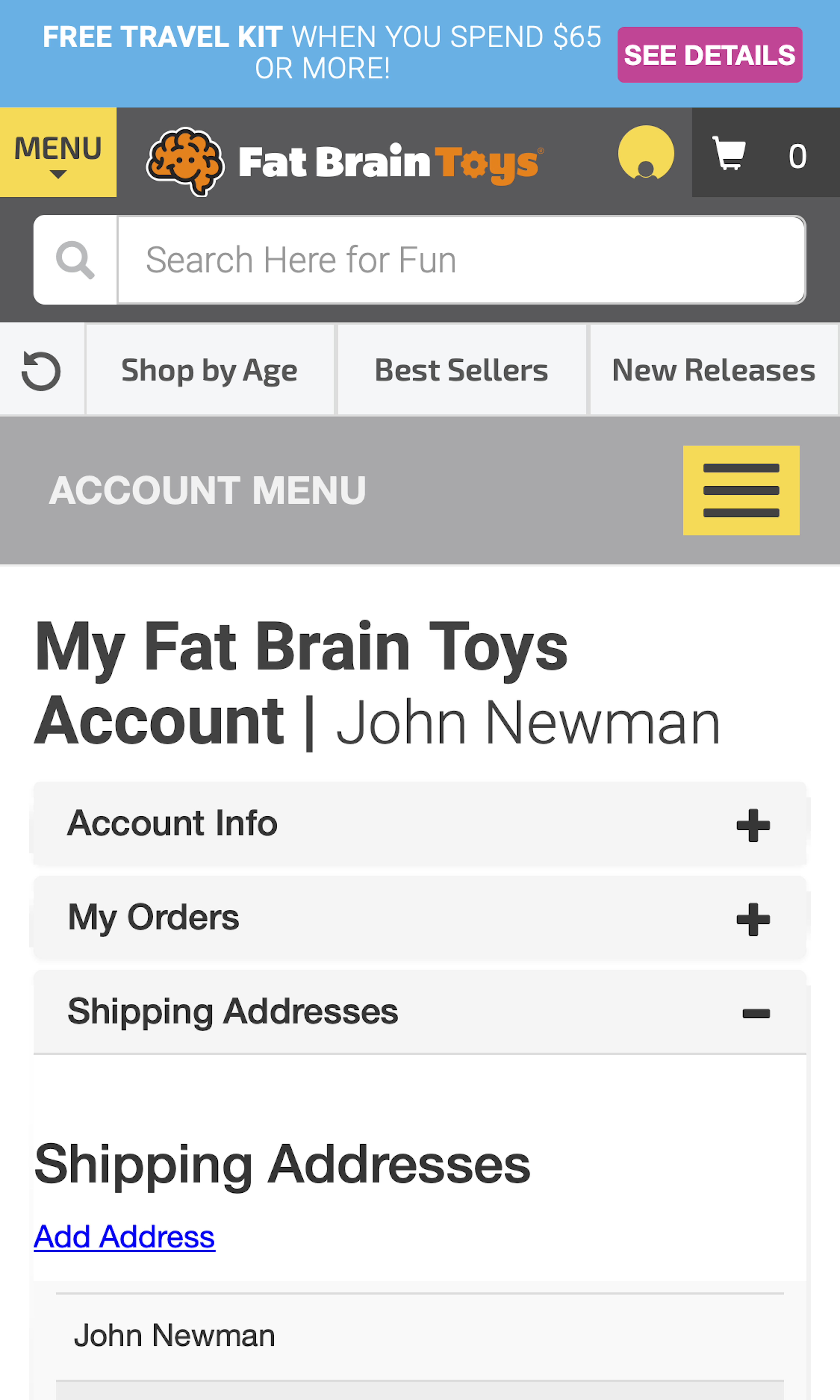 Mobile screenshot of Fat Brain Toys