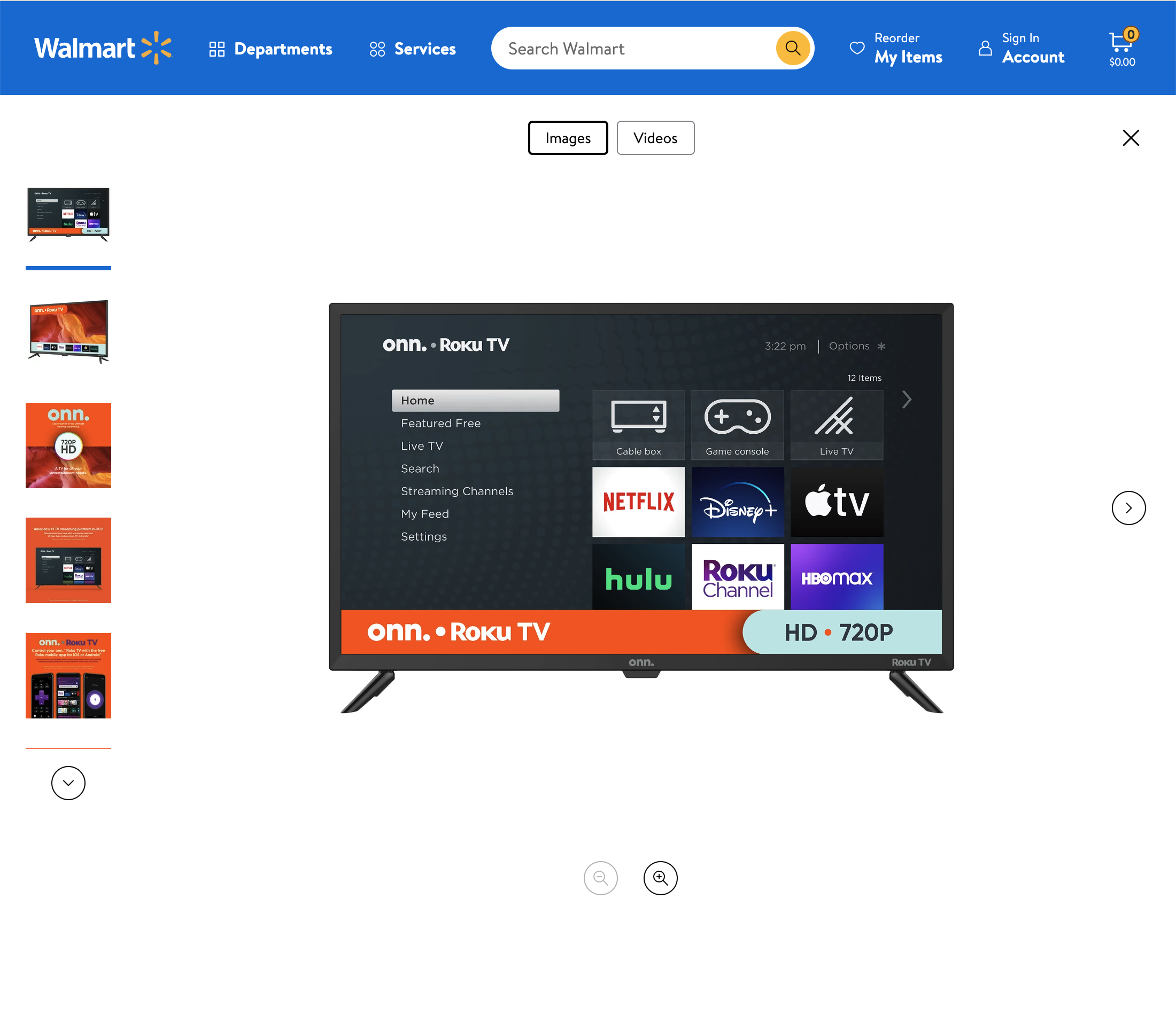 Desktop screenshot of Walmart