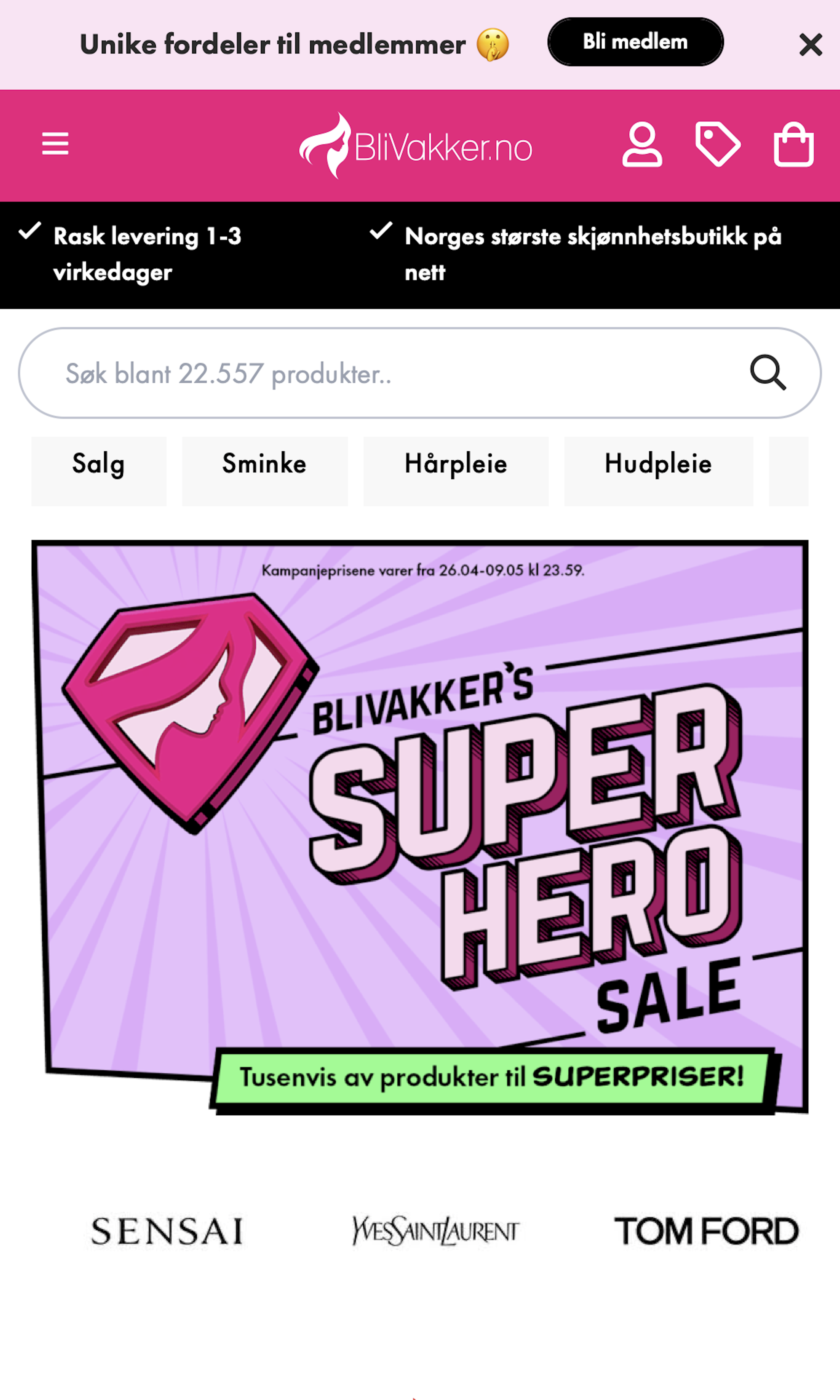 Mobile screenshot of Blivakker