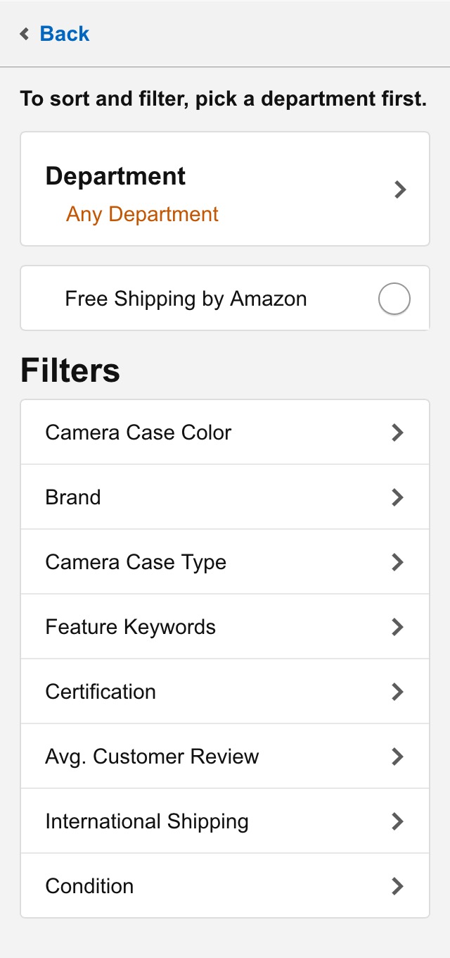 Mobile screenshot of Amazon