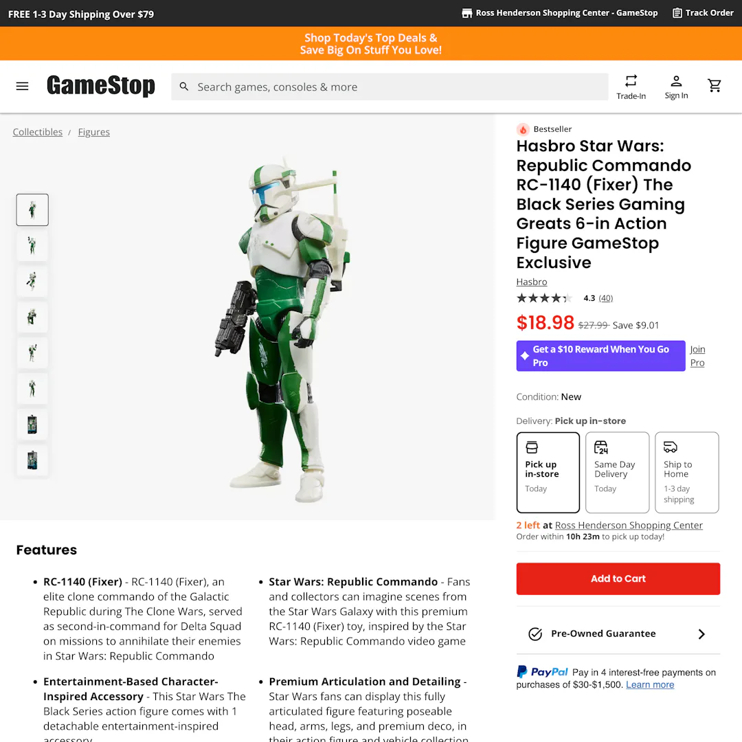 Gamestop’s E-Commerce UX Case Study – Baymard Institute