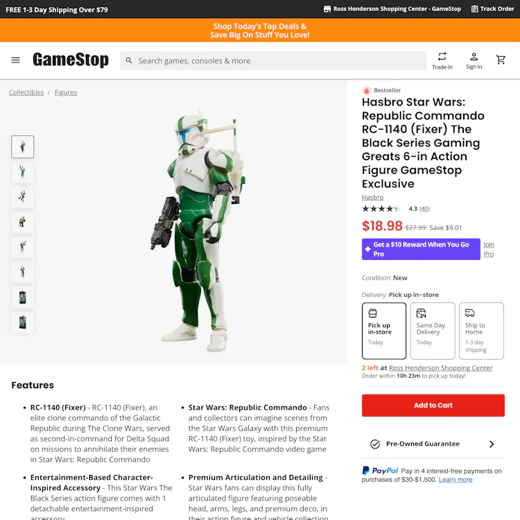 Gamestop’s E-Commerce UX Case Study – Baymard Institute