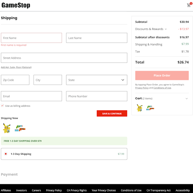 656 ‘Delivery & Shipping Methods’ Design Examples – Baymard Institute