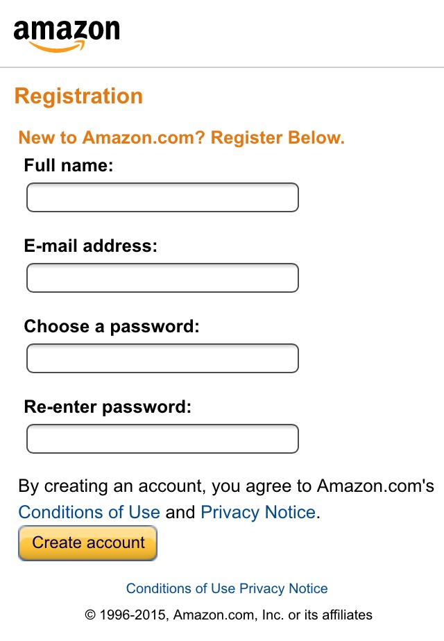 Mobile screenshot of Amazon