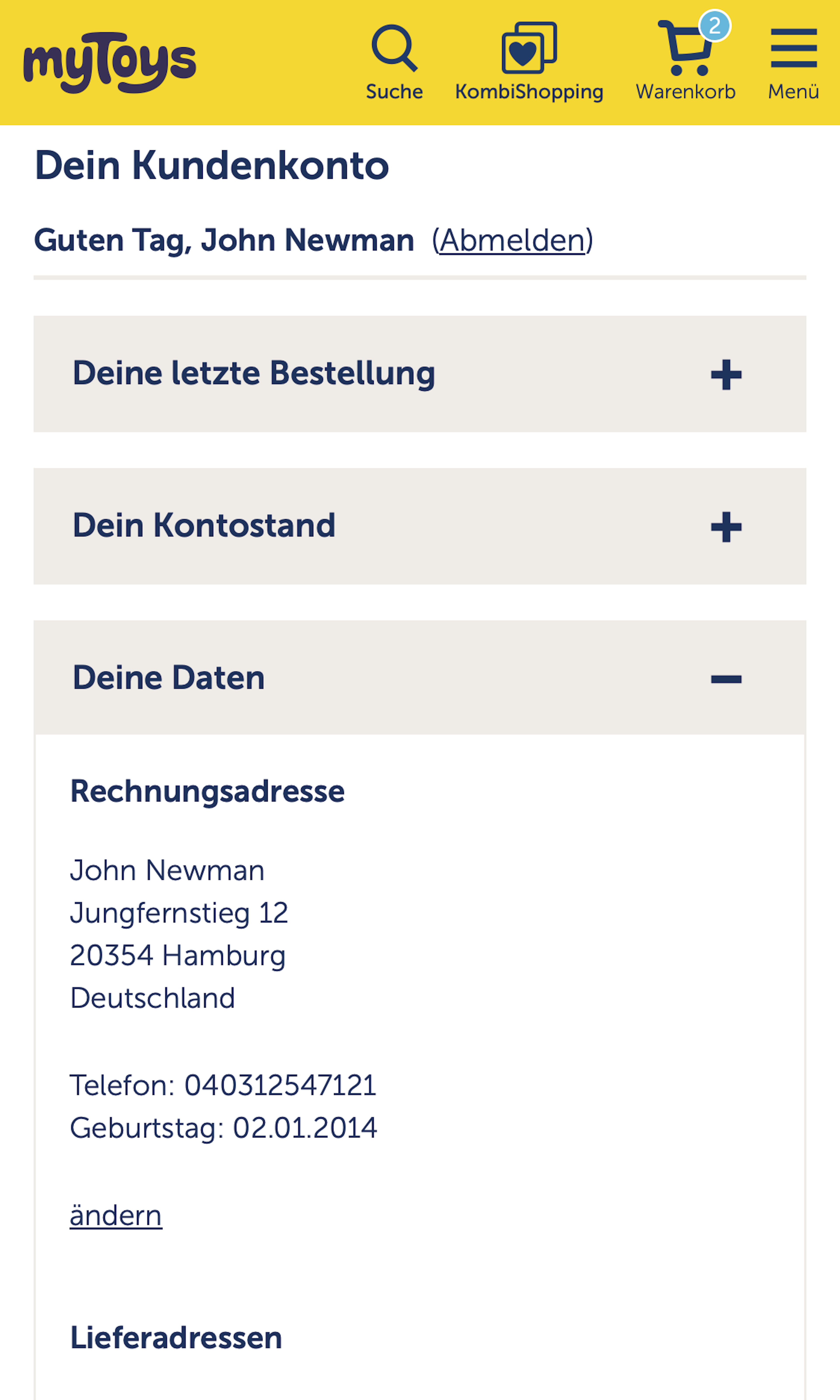 Mobile screenshot of MyToys.de