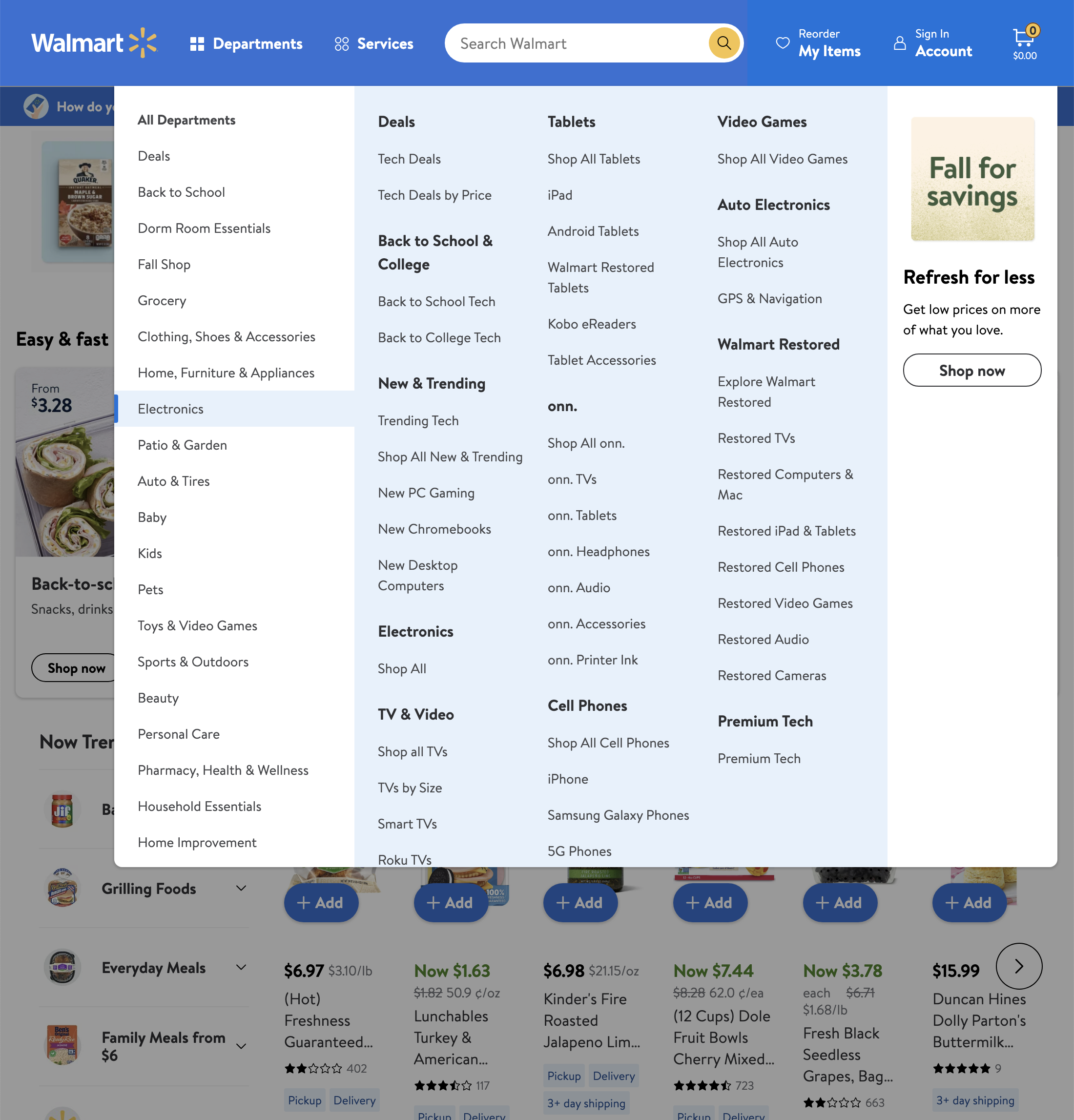 Desktop screenshot of Walmart