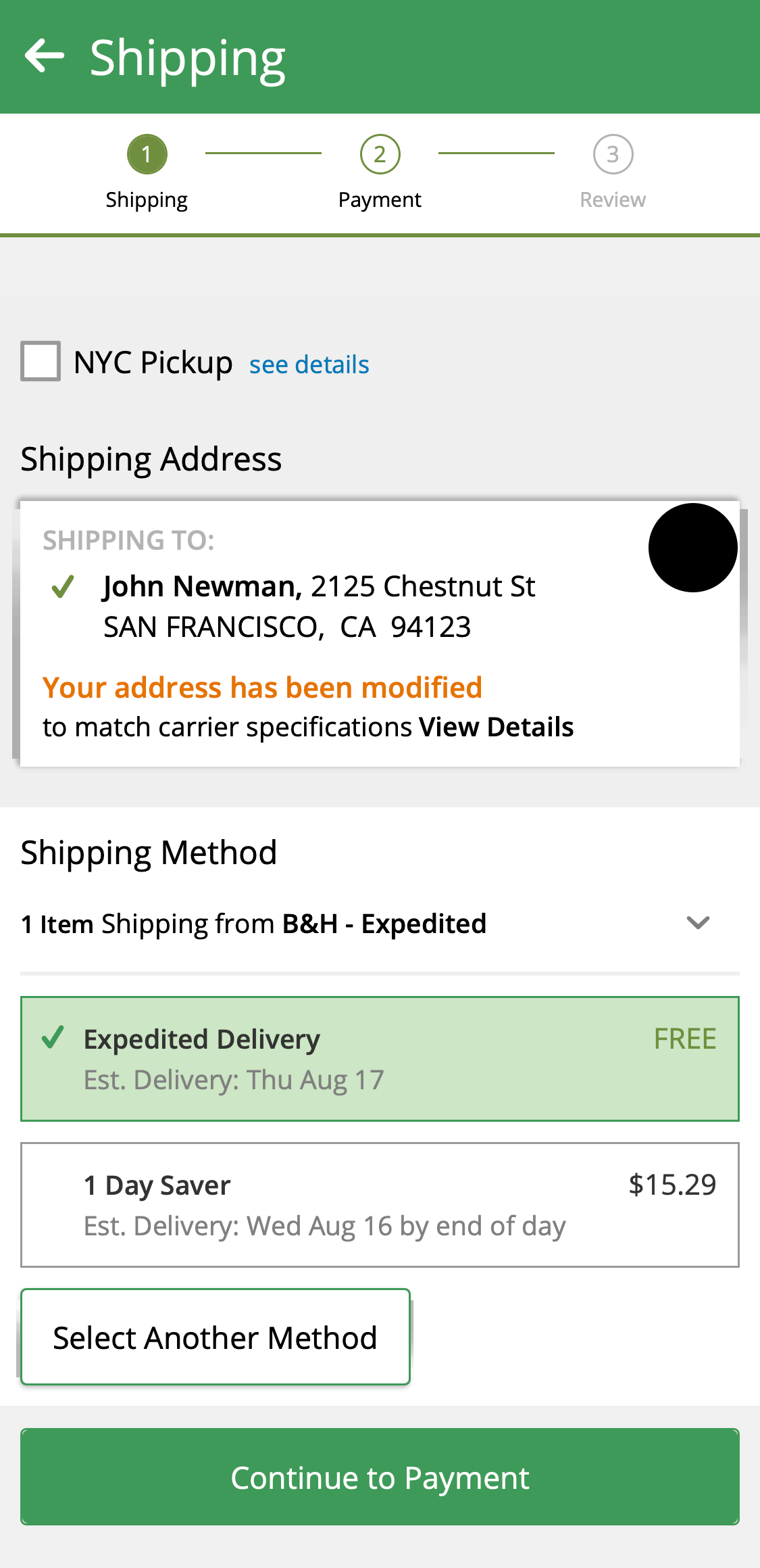 Mobile screenshot of B&amp;H Photo
