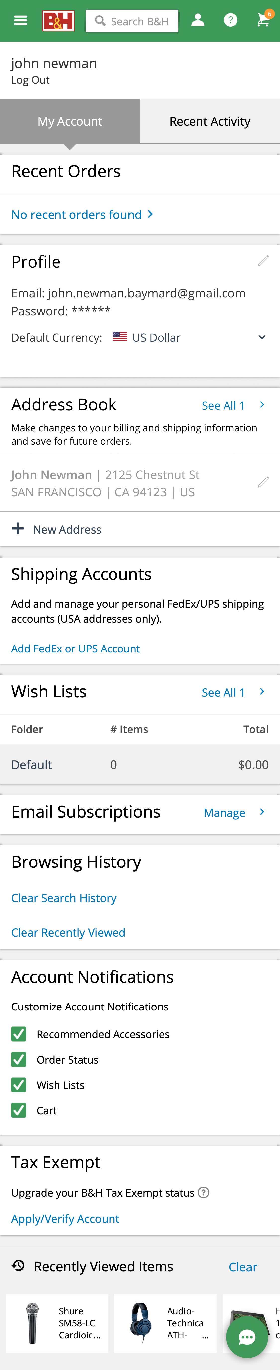 Mobile screenshot of B&amp;H Photo