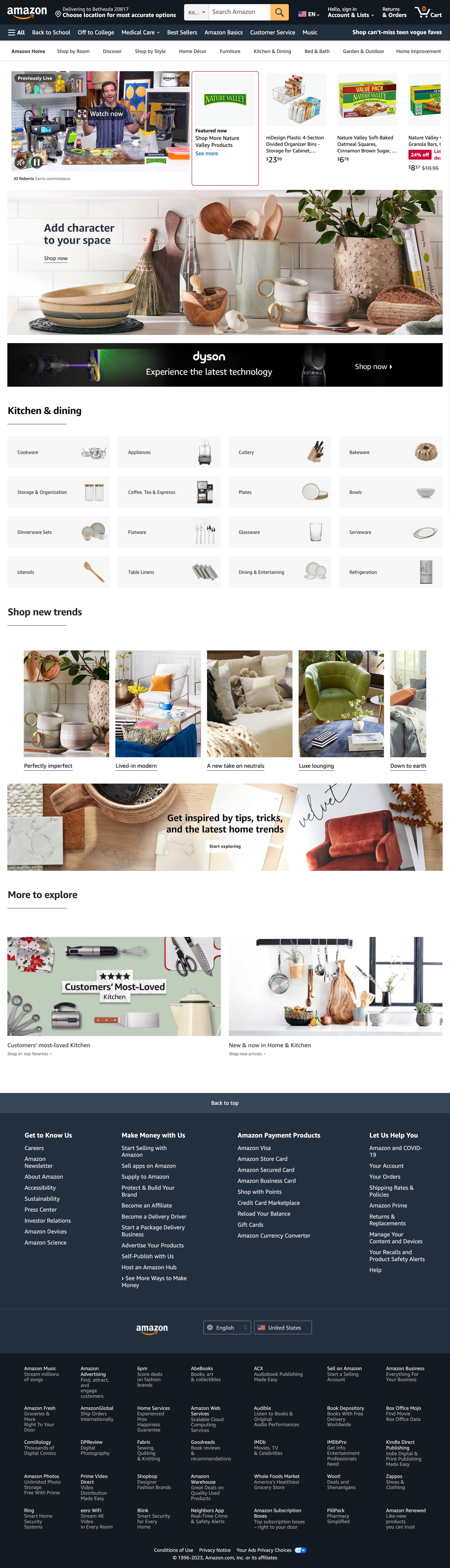 Desktop screenshot of Amazon