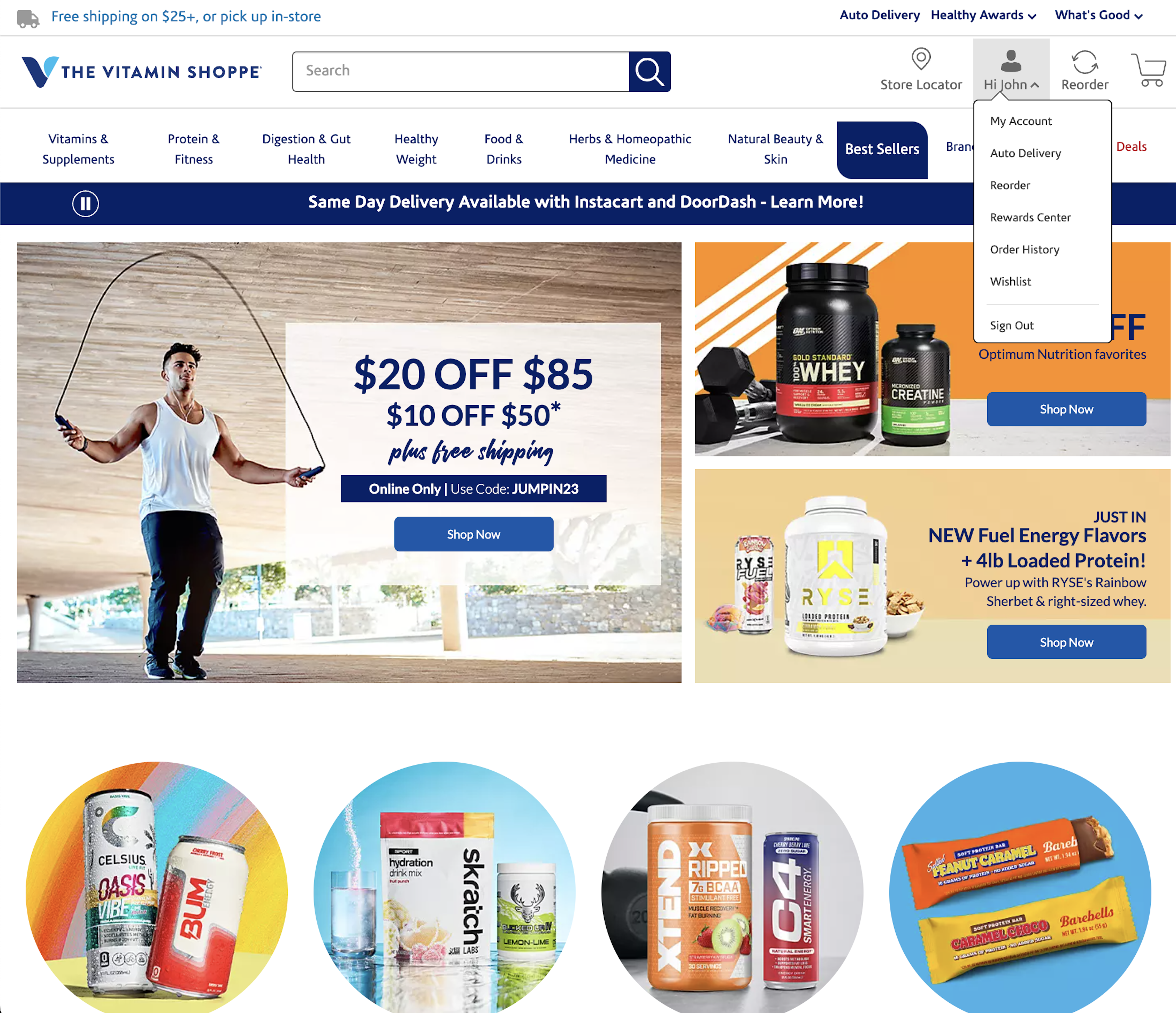 Desktop screenshot of The Vitamin Shoppe