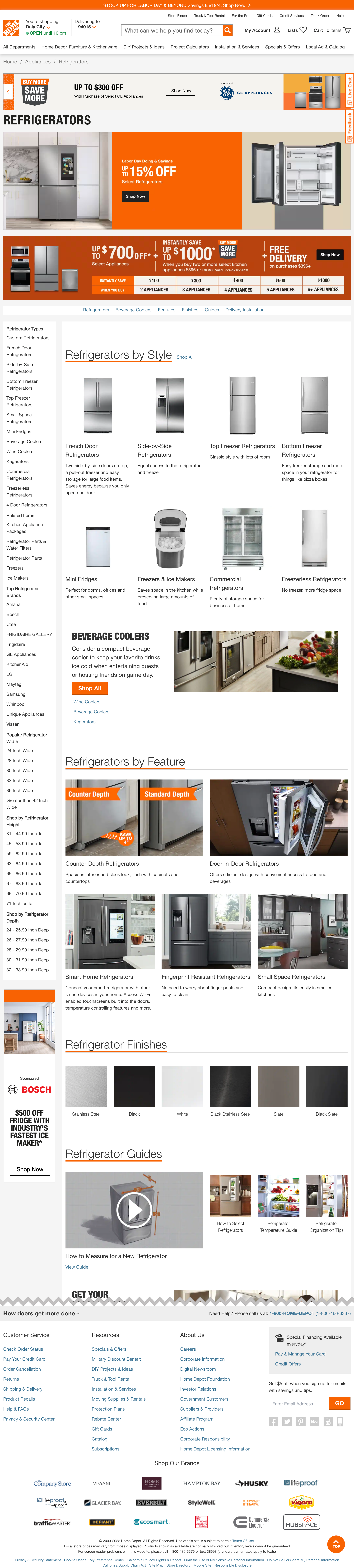 Desktop screenshot of Home Depot