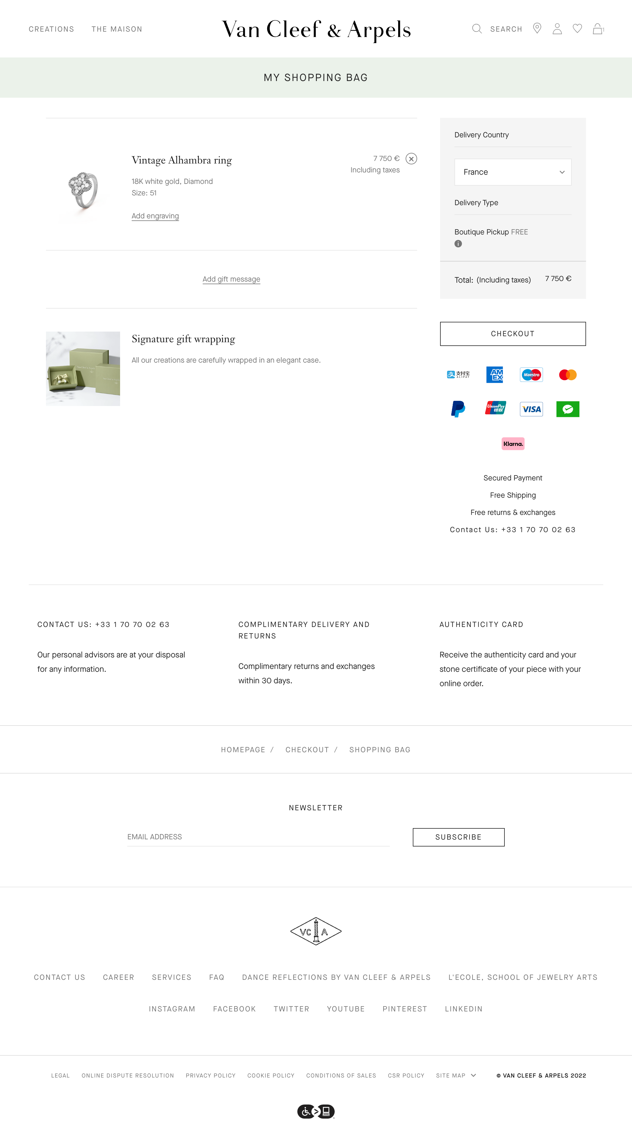 Desktop screenshot of Van Cleef & Arpels