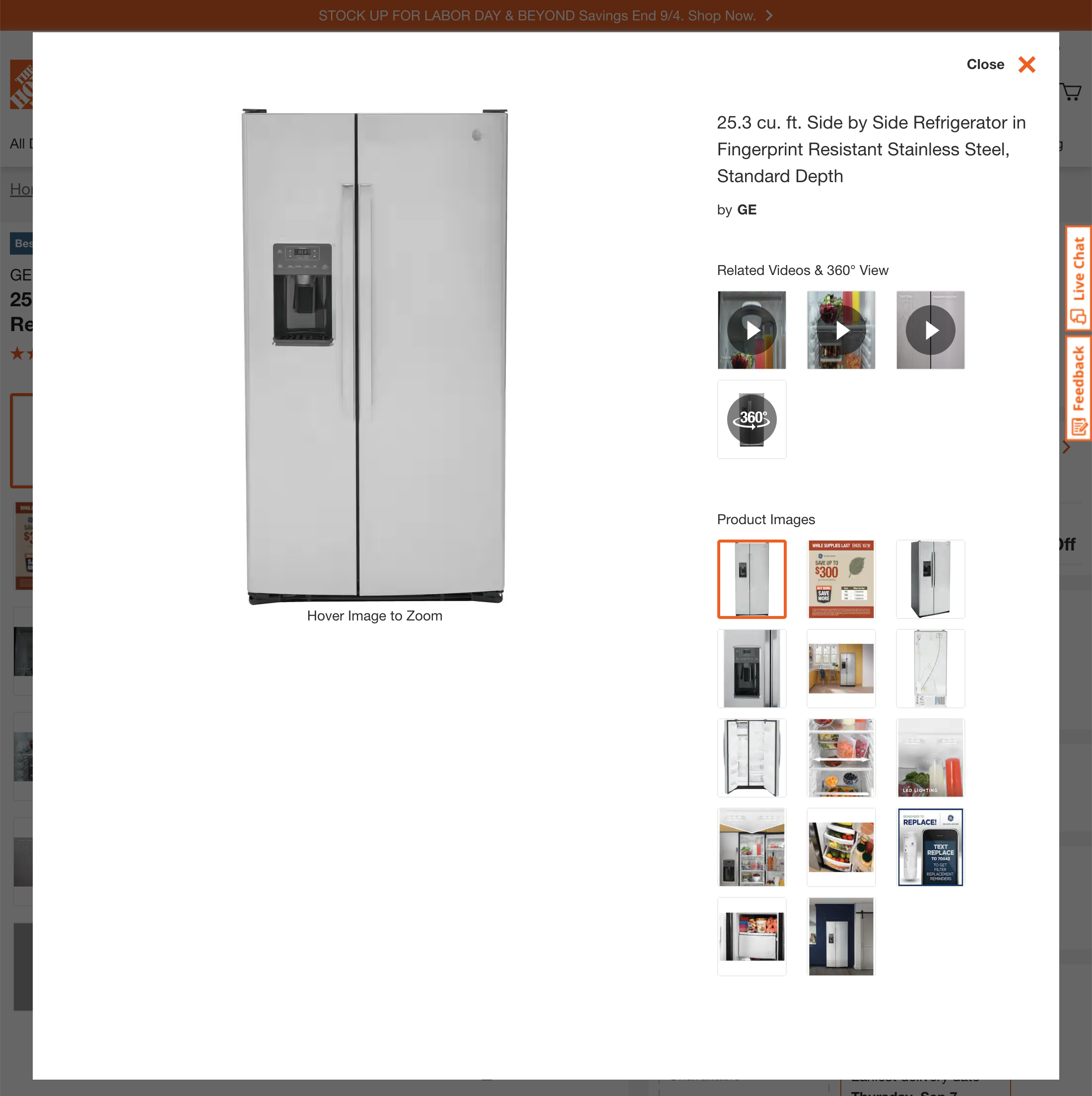 Desktop screenshot of Home Depot