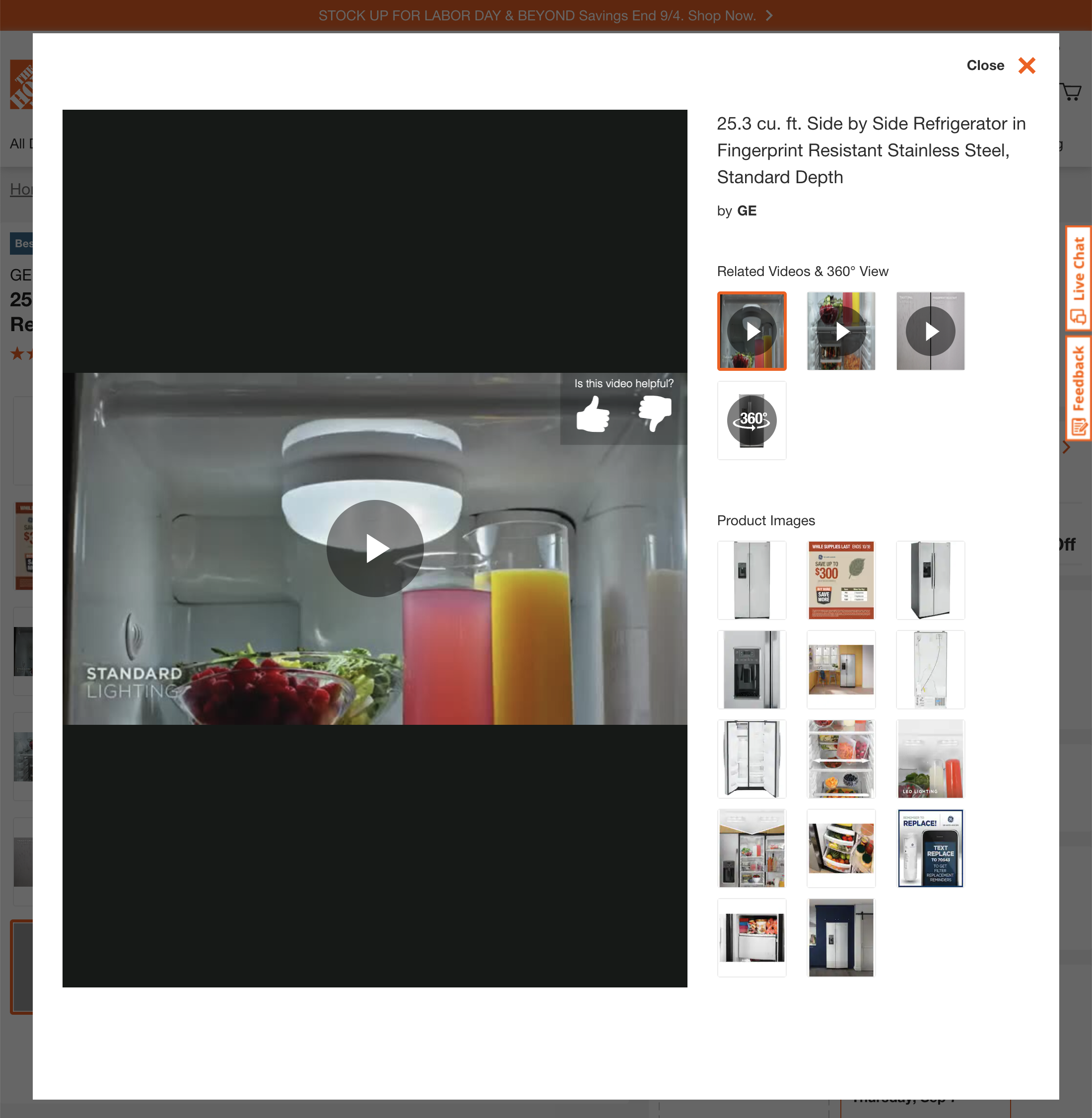 Desktop screenshot of Home Depot