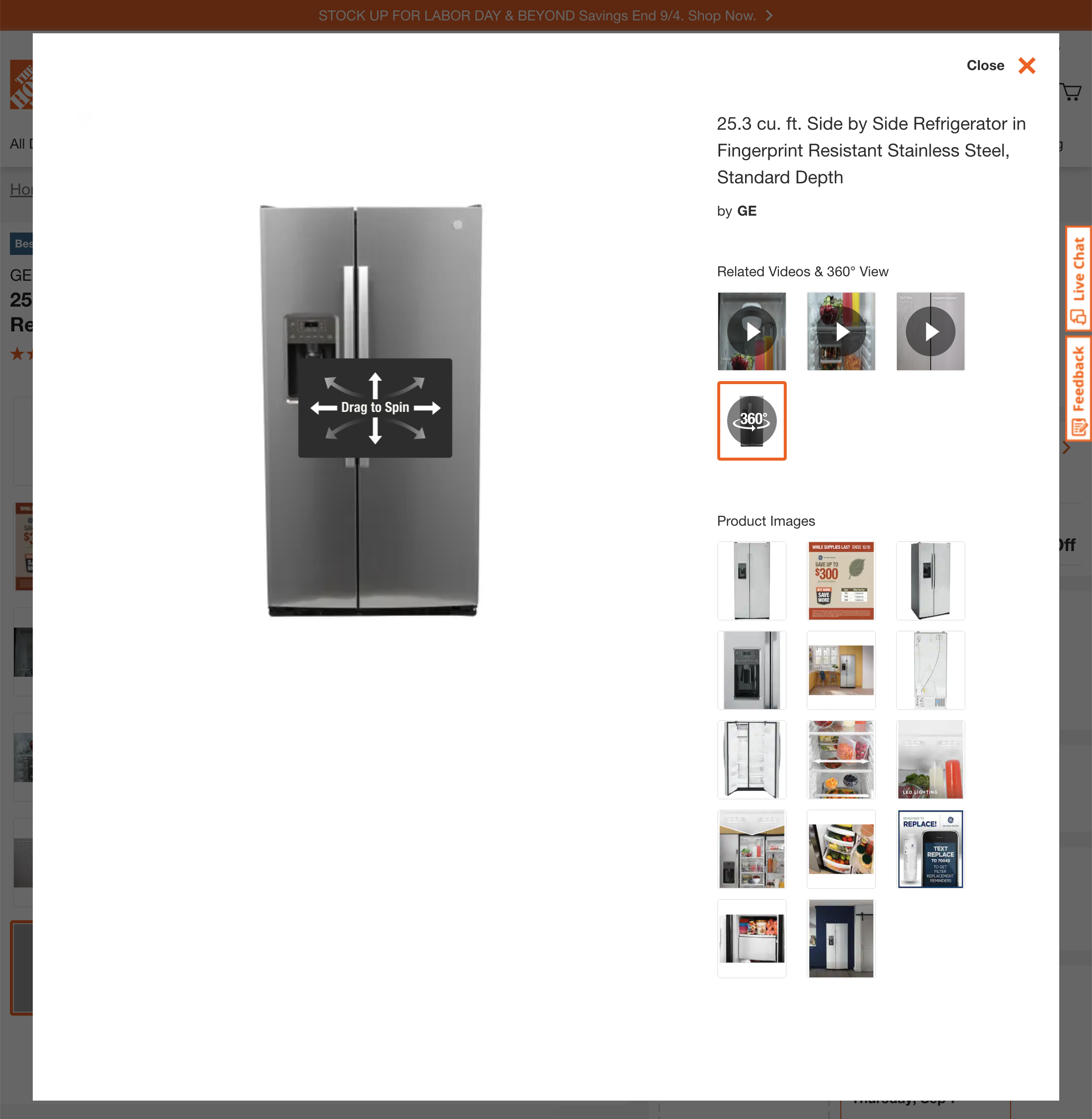 Desktop screenshot of Home Depot