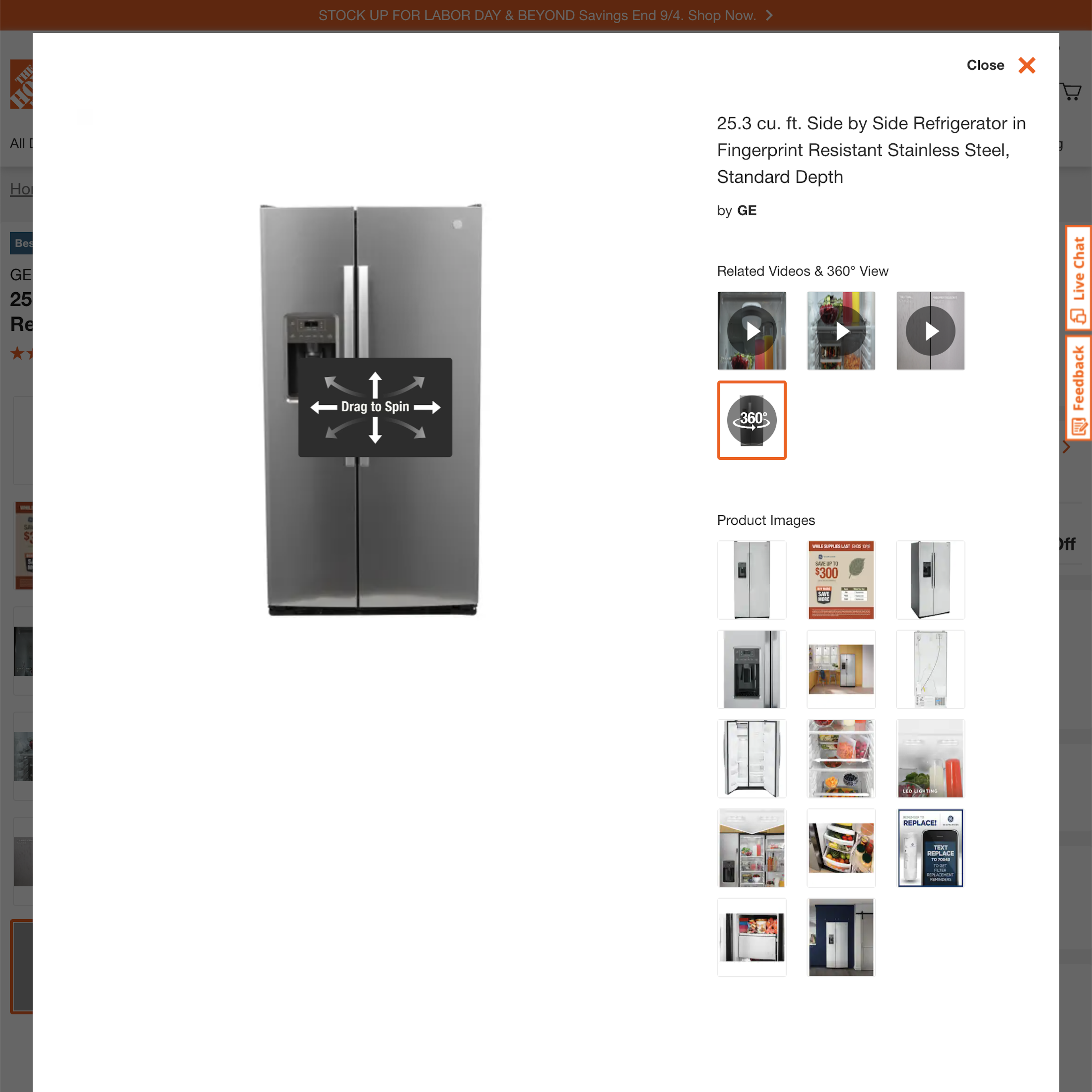 Desktop screenshot of Home Depot