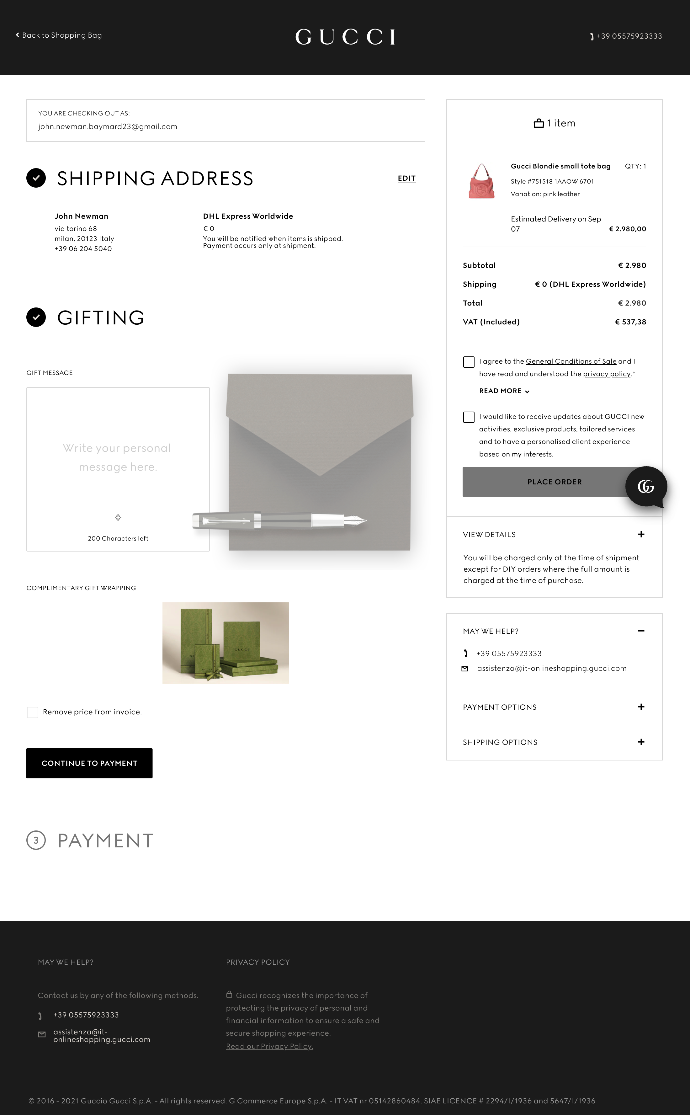 Desktop screenshot of Gucci