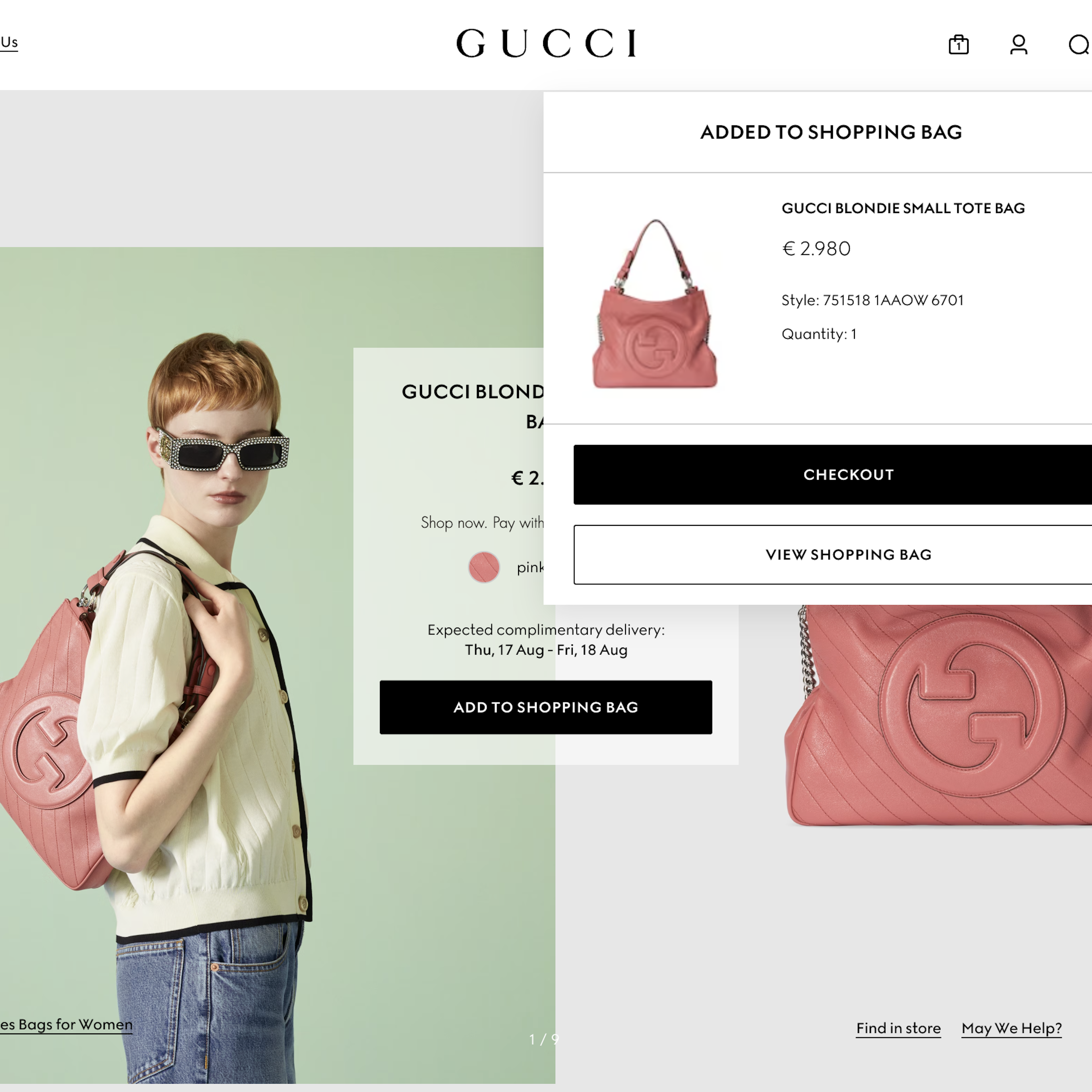 Desktop screenshot of Gucci