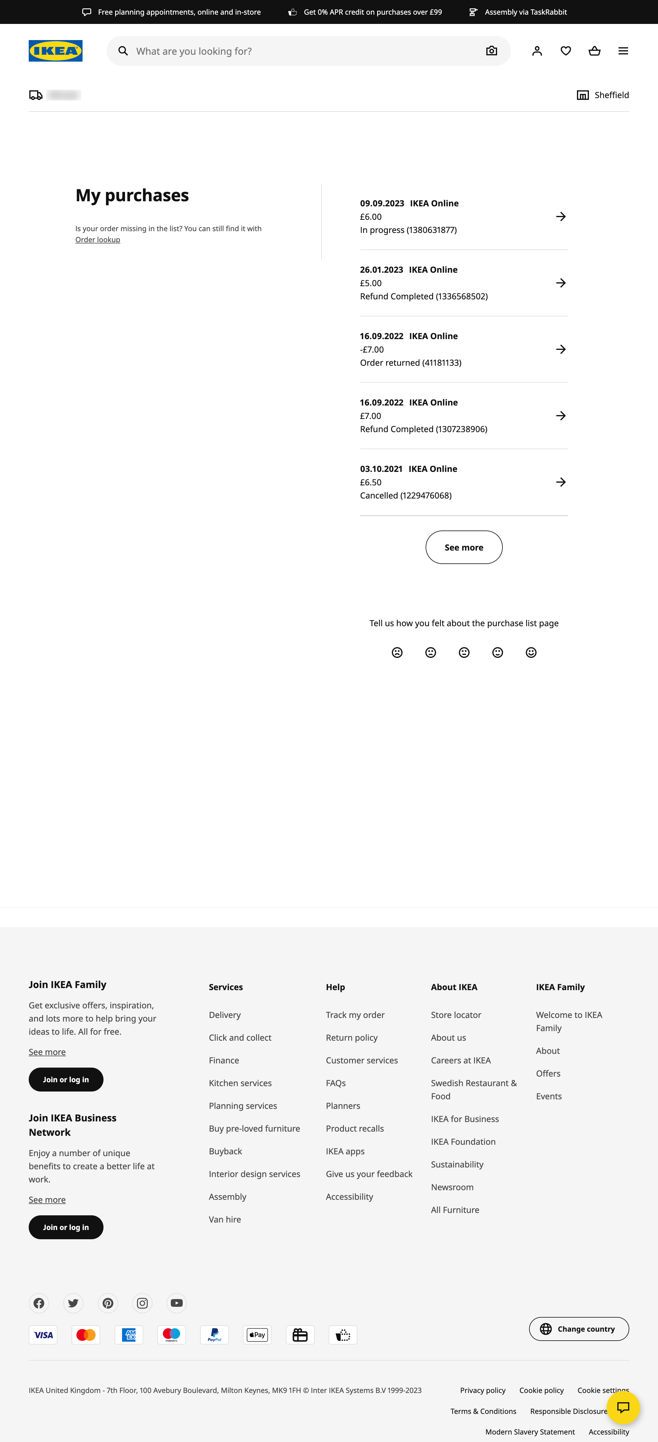 Desktop screenshot of IKEA