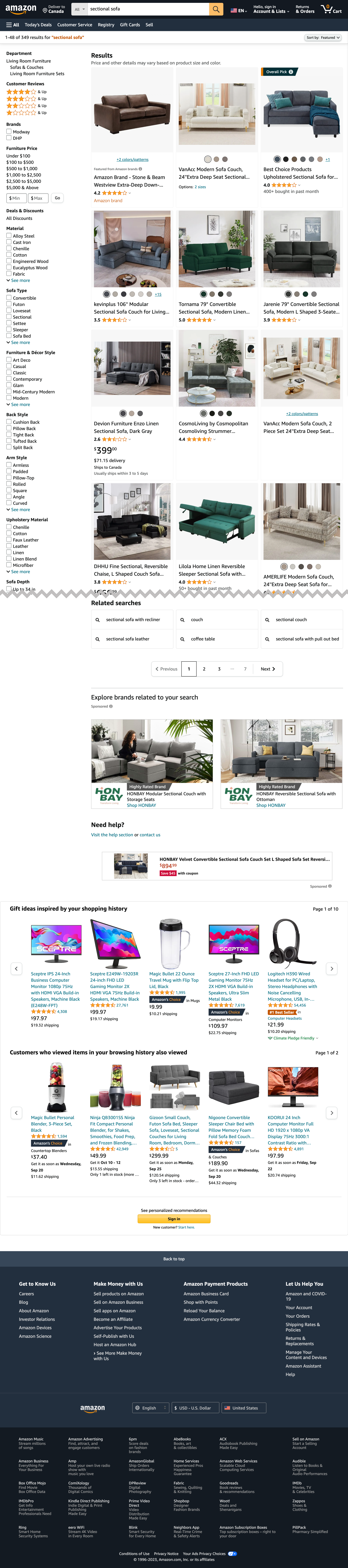 Desktop screenshot of Amazon