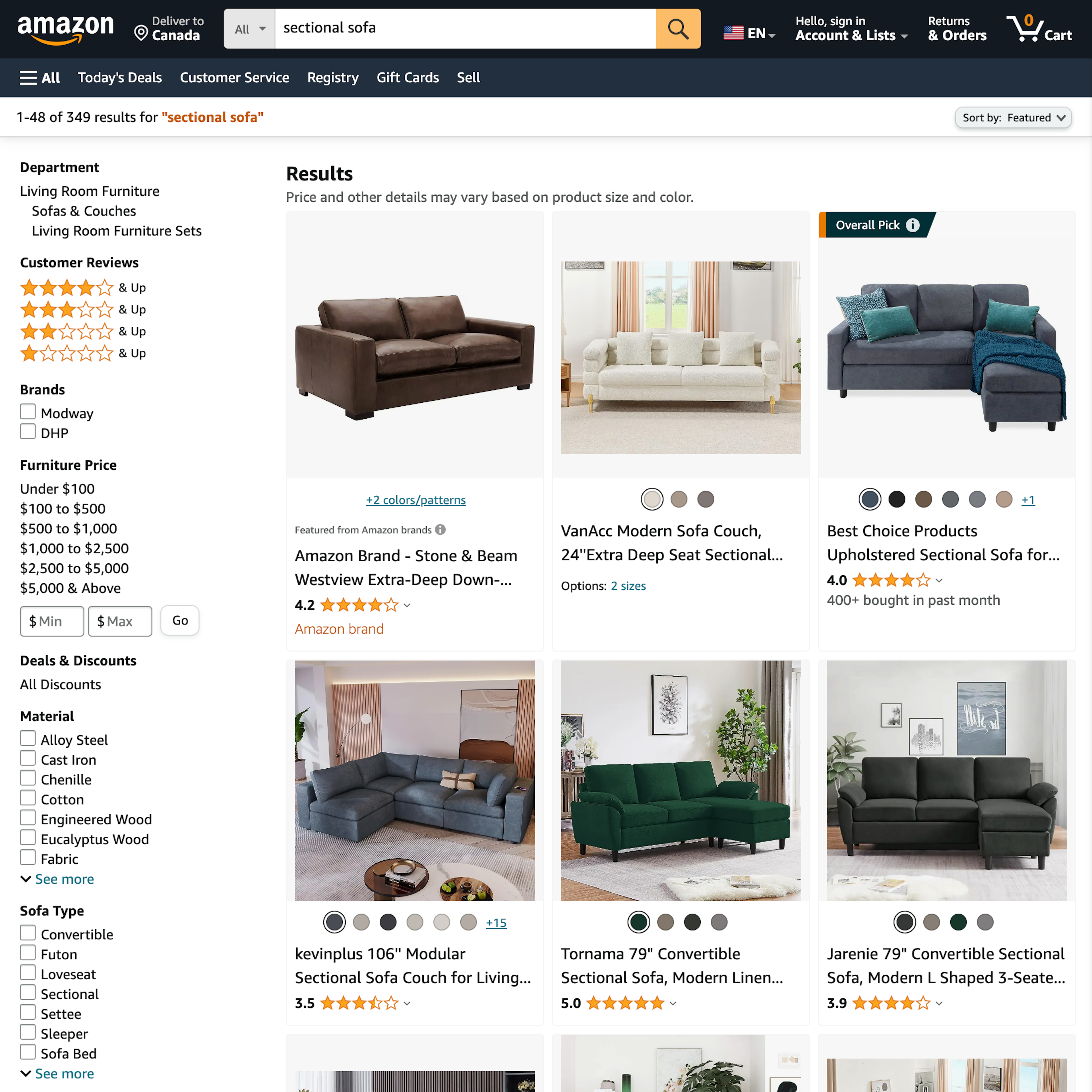 Desktop screenshot of Amazon