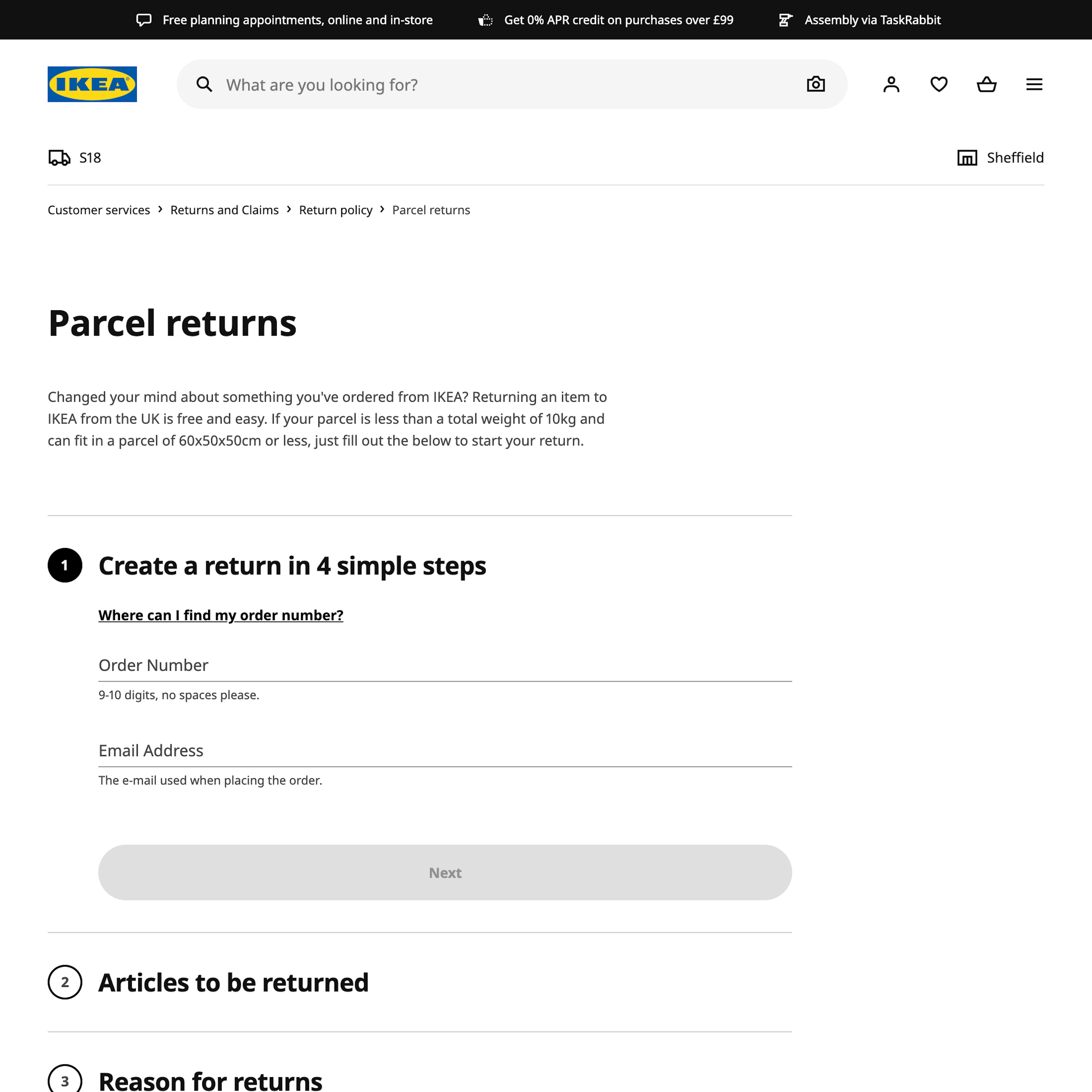 Desktop screenshot of IKEA