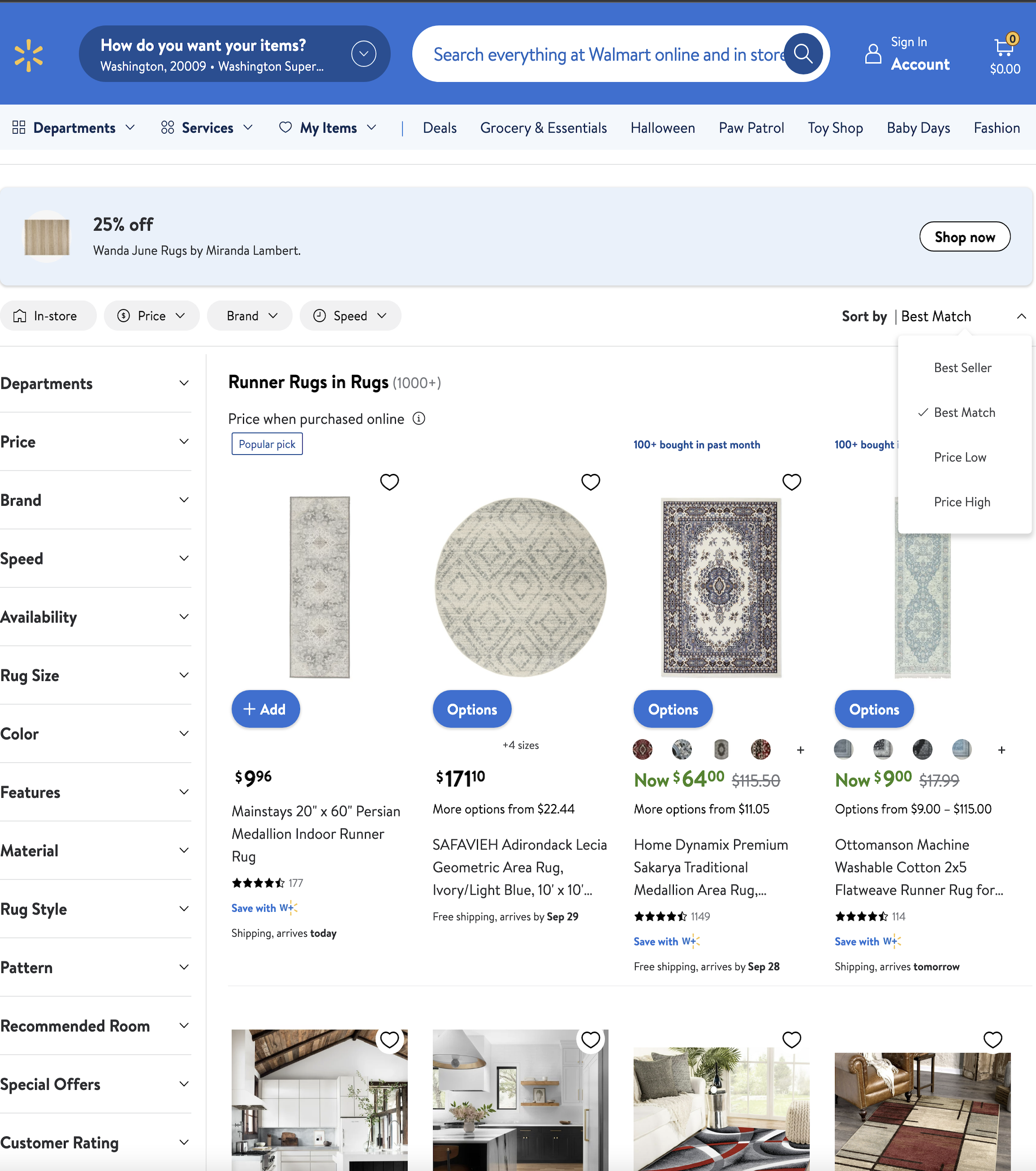 Desktop screenshot of Walmart