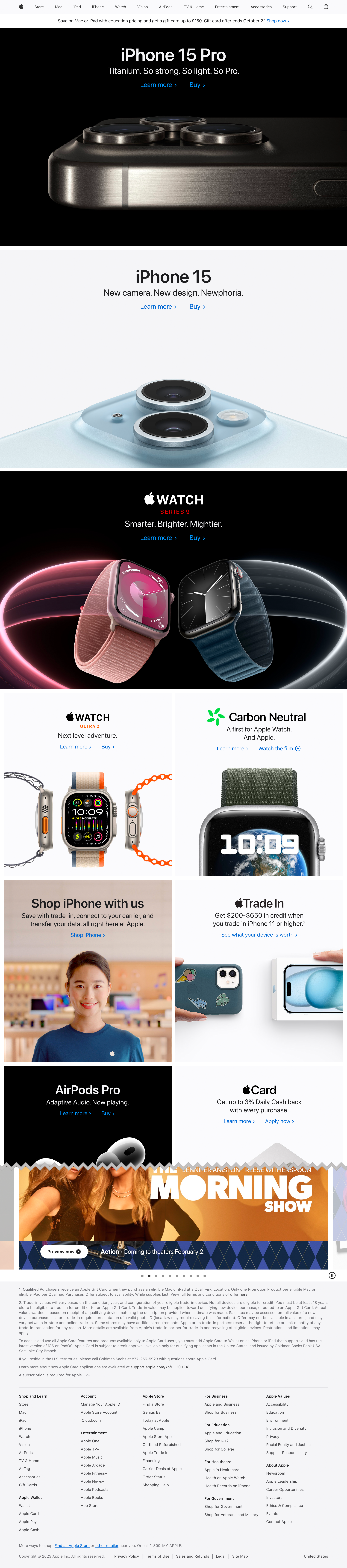 Desktop screenshot of Apple