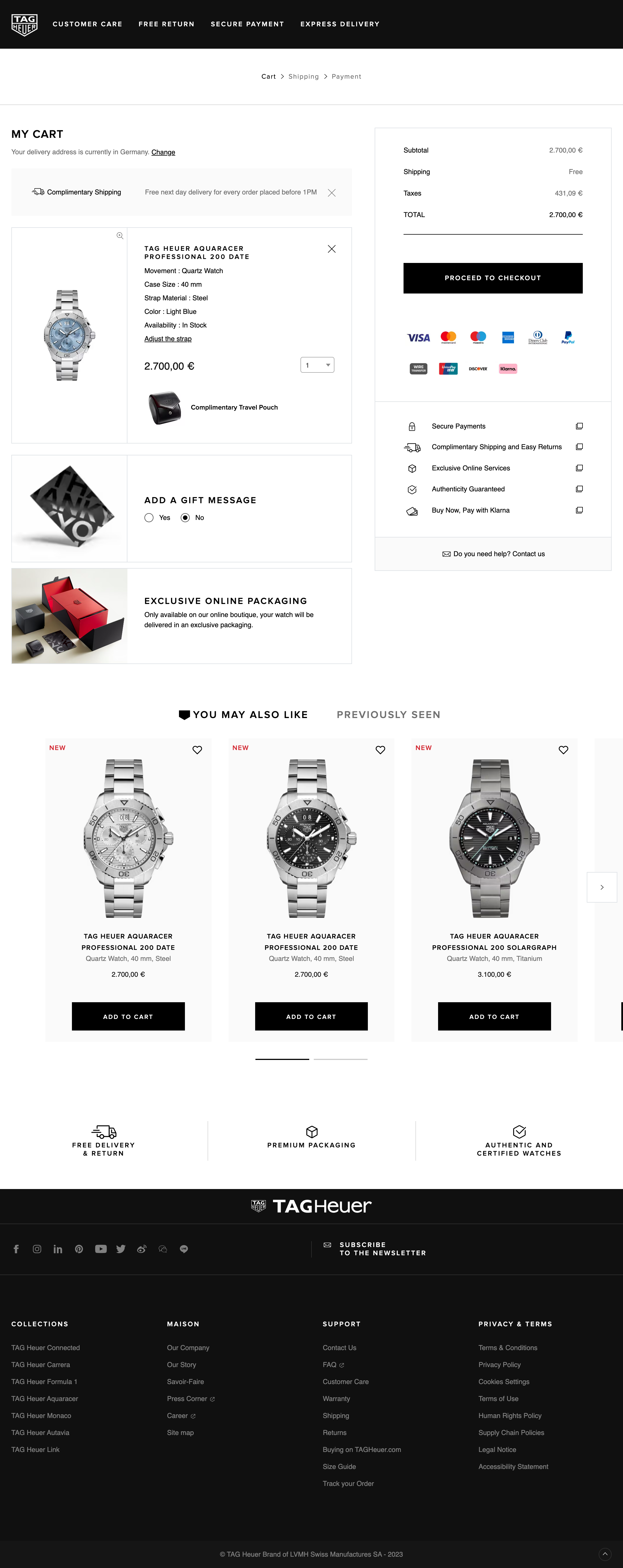 Desktop screenshot of TAG Heuer