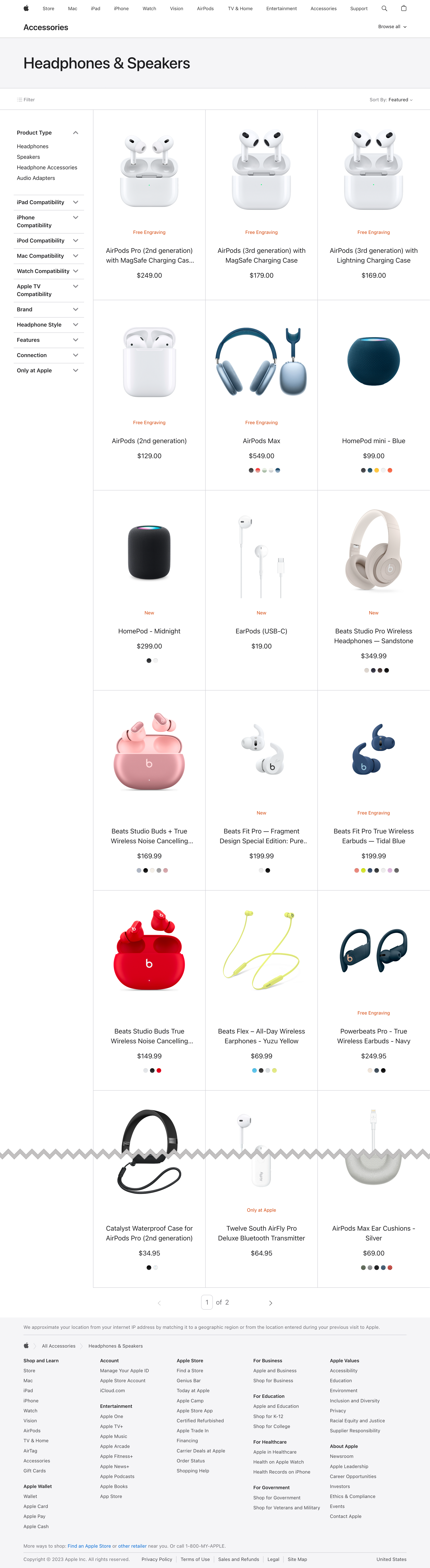 Desktop screenshot of Apple