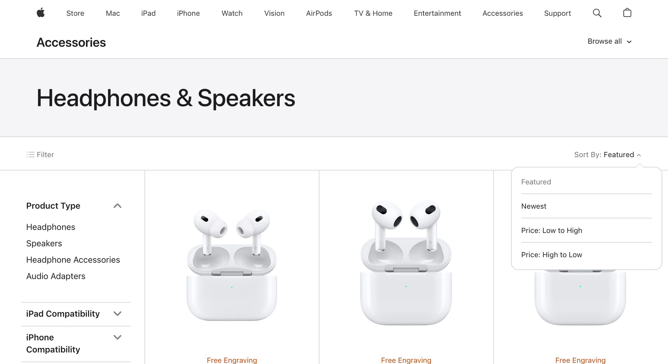 Desktop screenshot of Apple