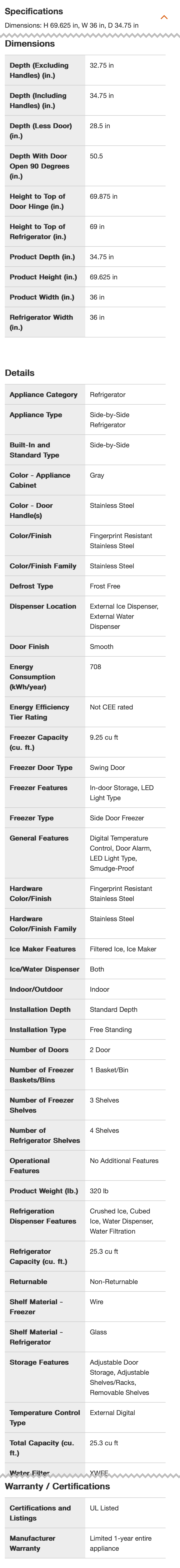 Mobile screenshot of Home Depot