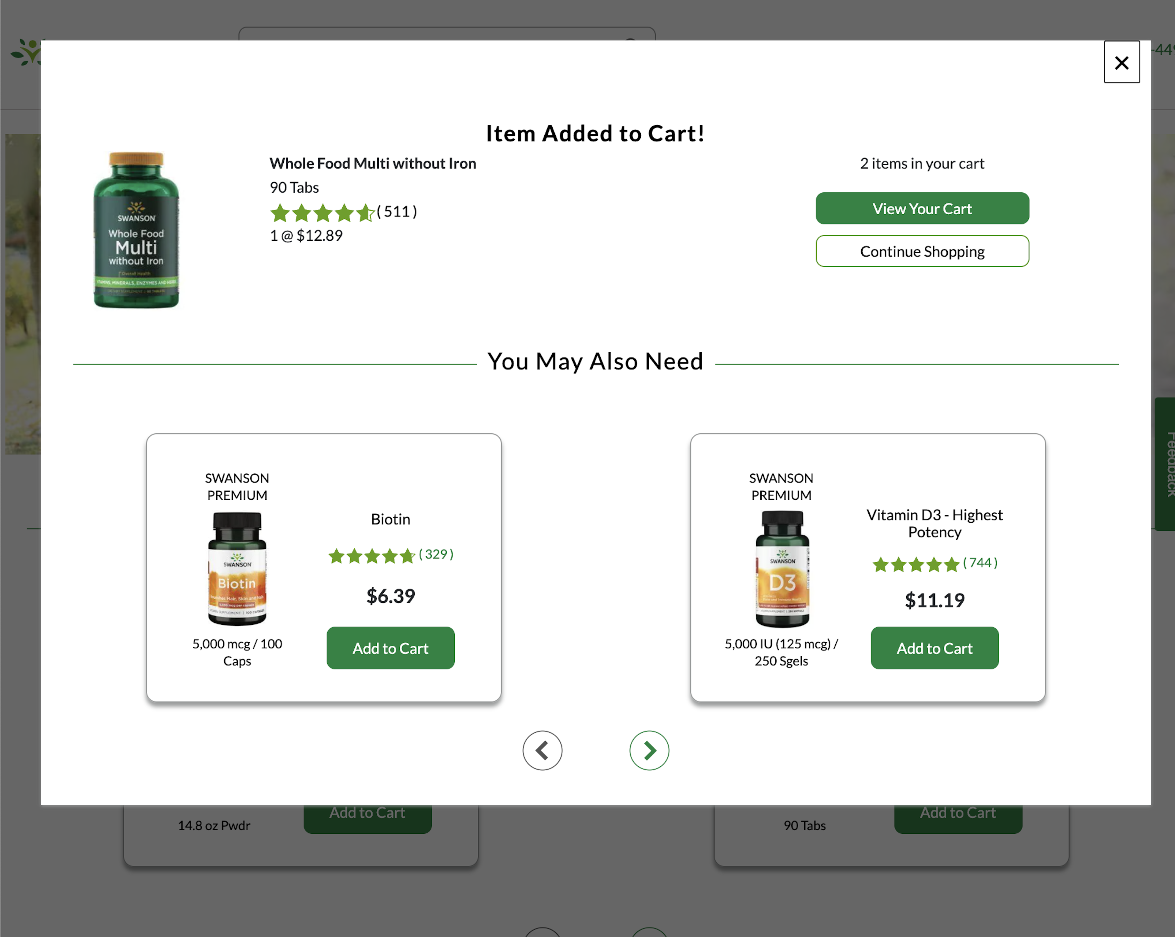 Desktop screenshot of Swanson Vitamins