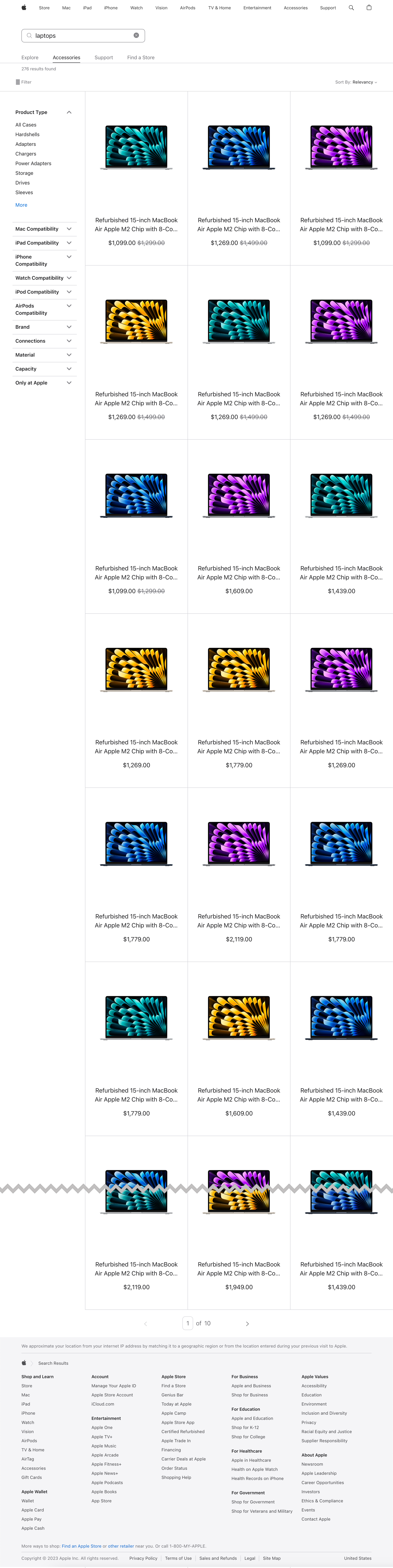 Desktop screenshot of Apple