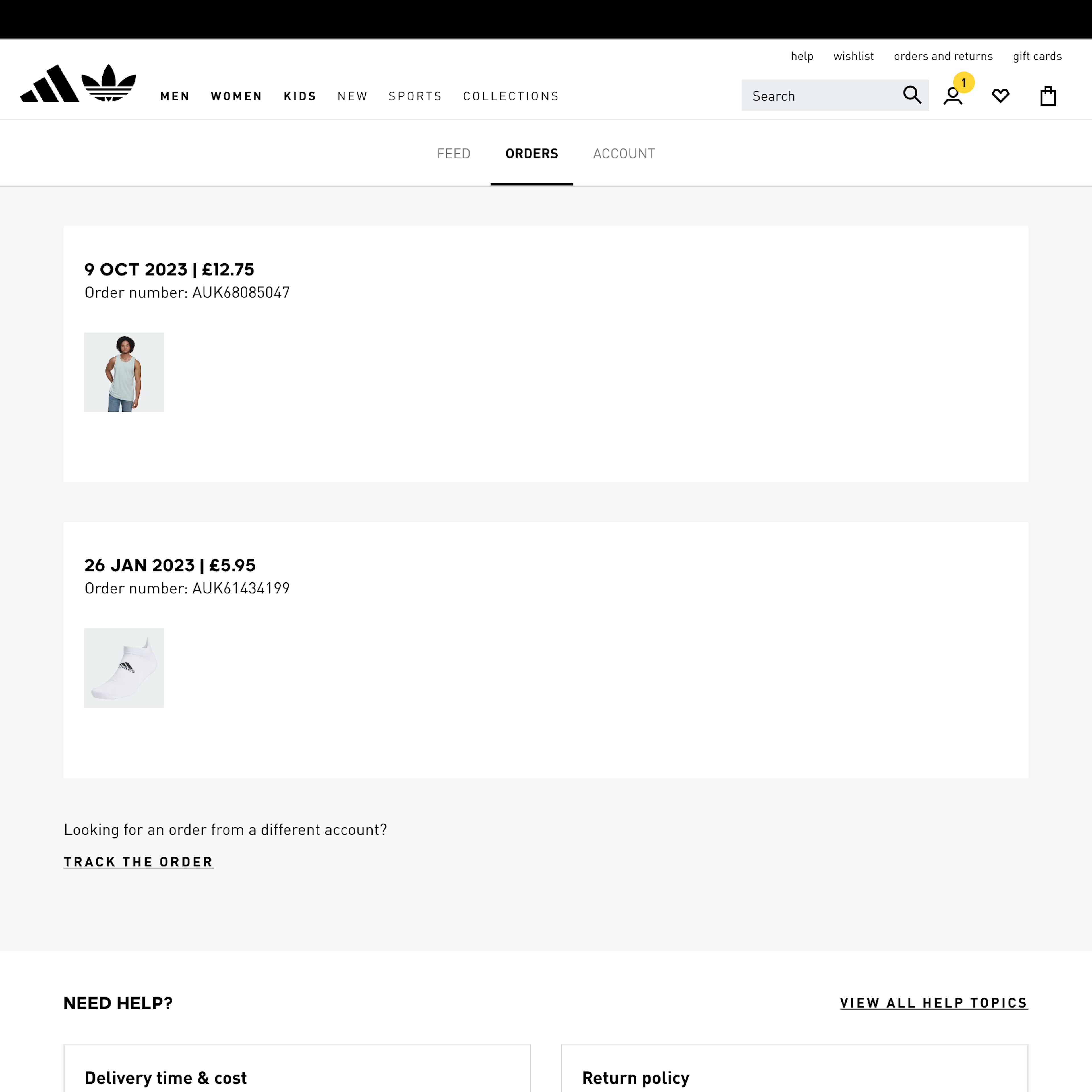 Desktop screenshot of Adidas