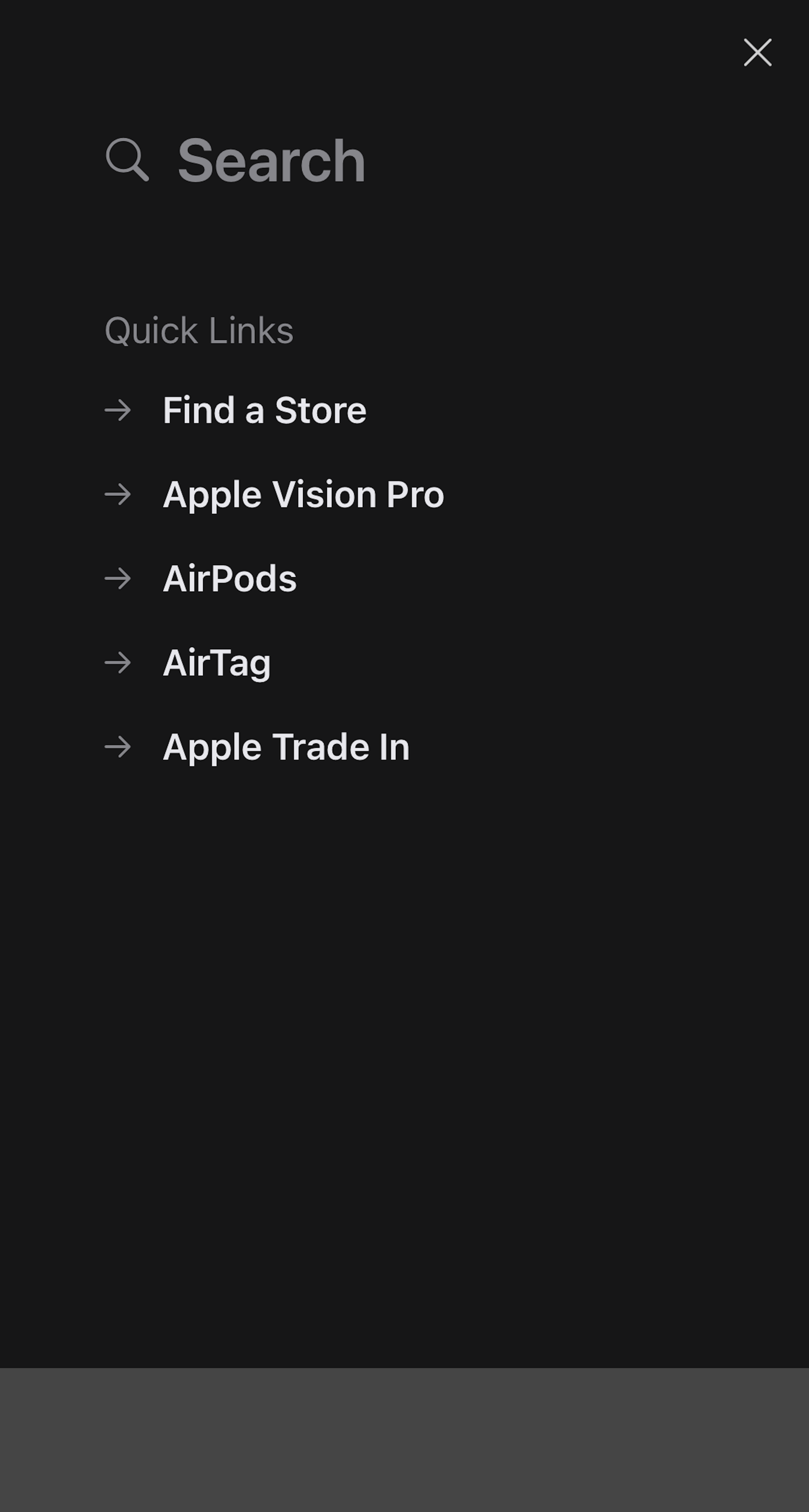 Mobile screenshot of Apple