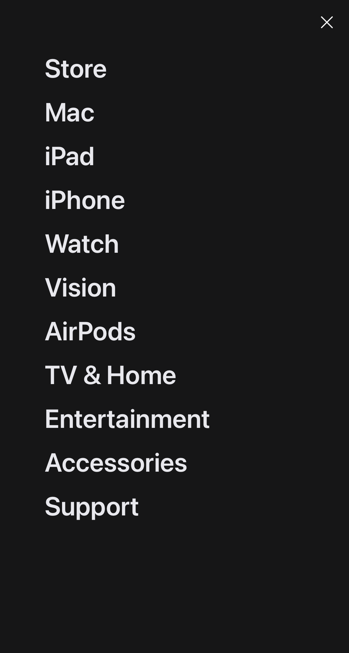 Mobile screenshot of Apple